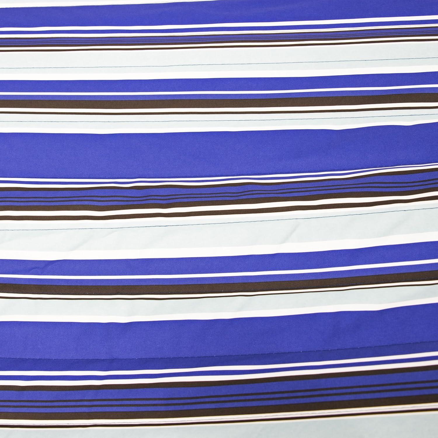 Arlmont & Co. Patrricia Quilted Polyester Curved Metal Spreader Bar Hammock with Pillow - Catalina Beach