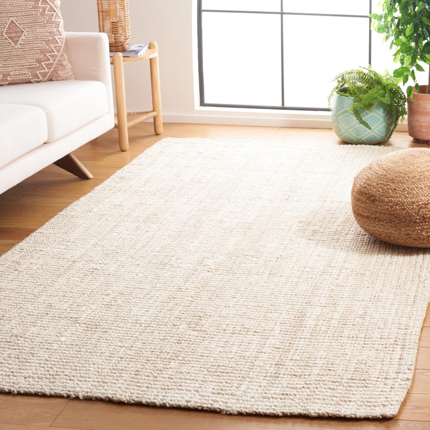 Natural Fiber NF730 Hand Woven Area Rug - Ivory - 3'x5' - Safavieh.