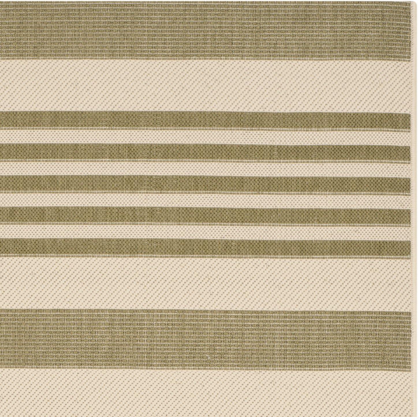 Courtyard CY6062 Power Loomed Indoor/Outdoor Accent Rug - Green/Beige - 2'x3'7" - Safavieh.