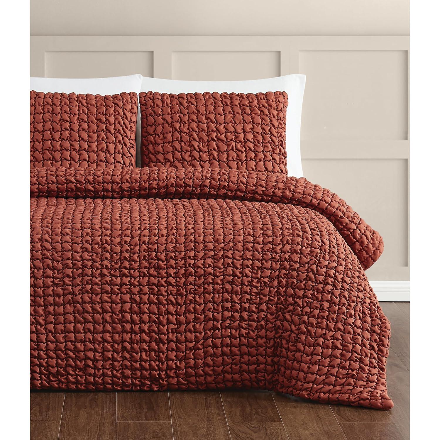 Christian Siriano NY Textured Puff Comforter Set