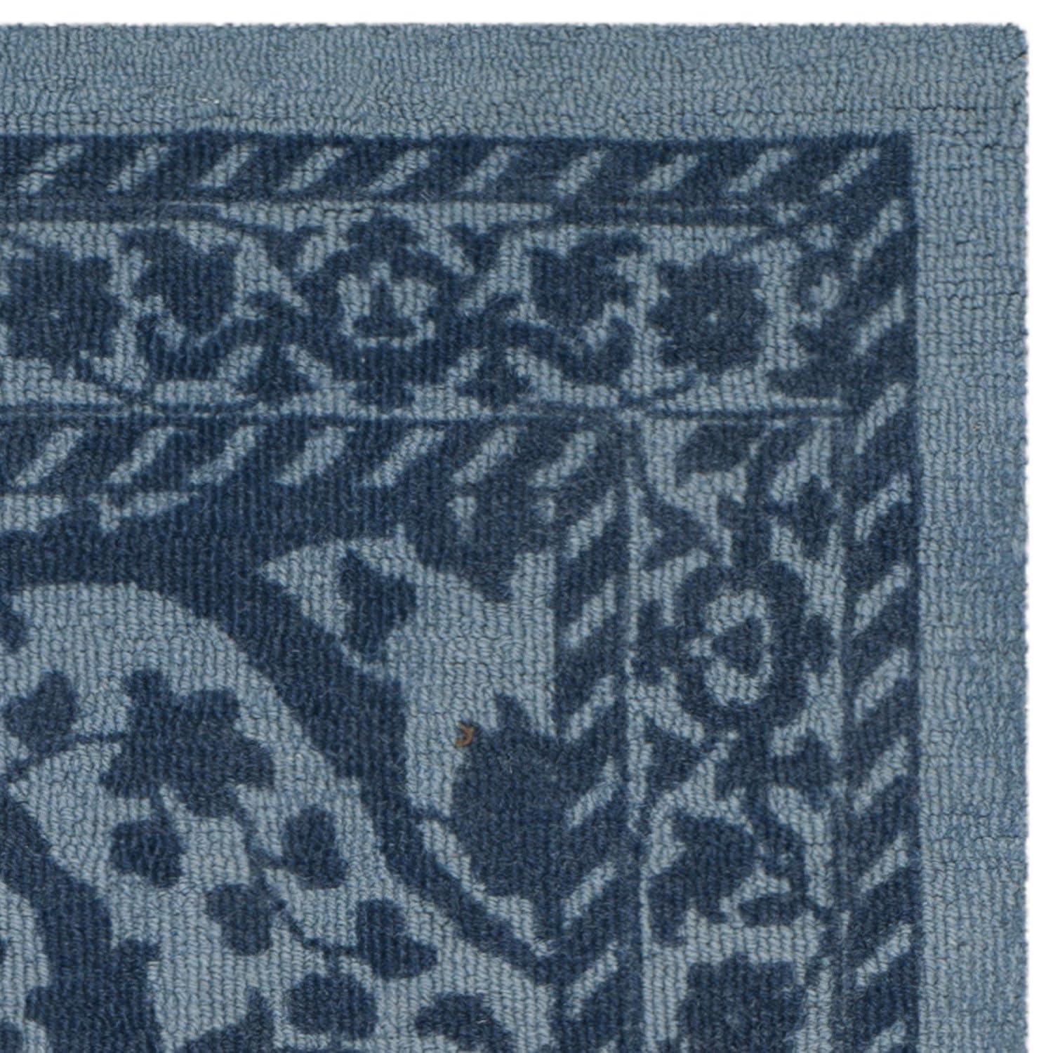 Restoration Vintage RVT102 Hand Tufted Accent Rug - Blue/Dark Blue - 2'x3' - Safavieh.