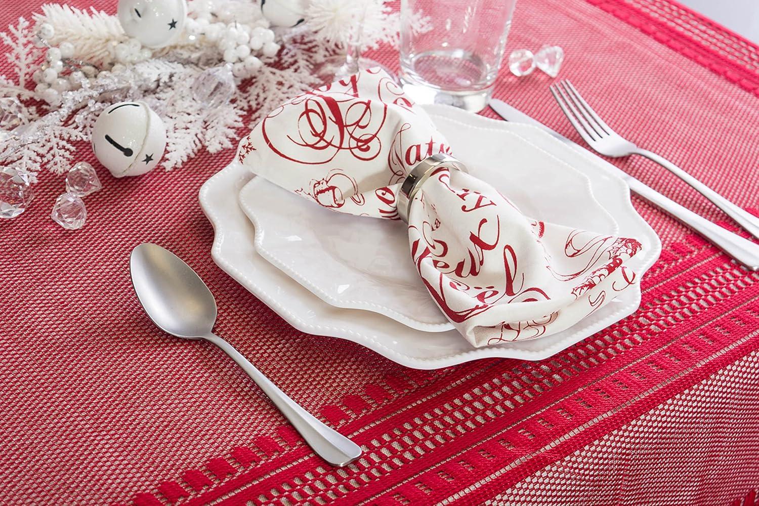 Vintage Christmas Print Napkin (Set of 6)