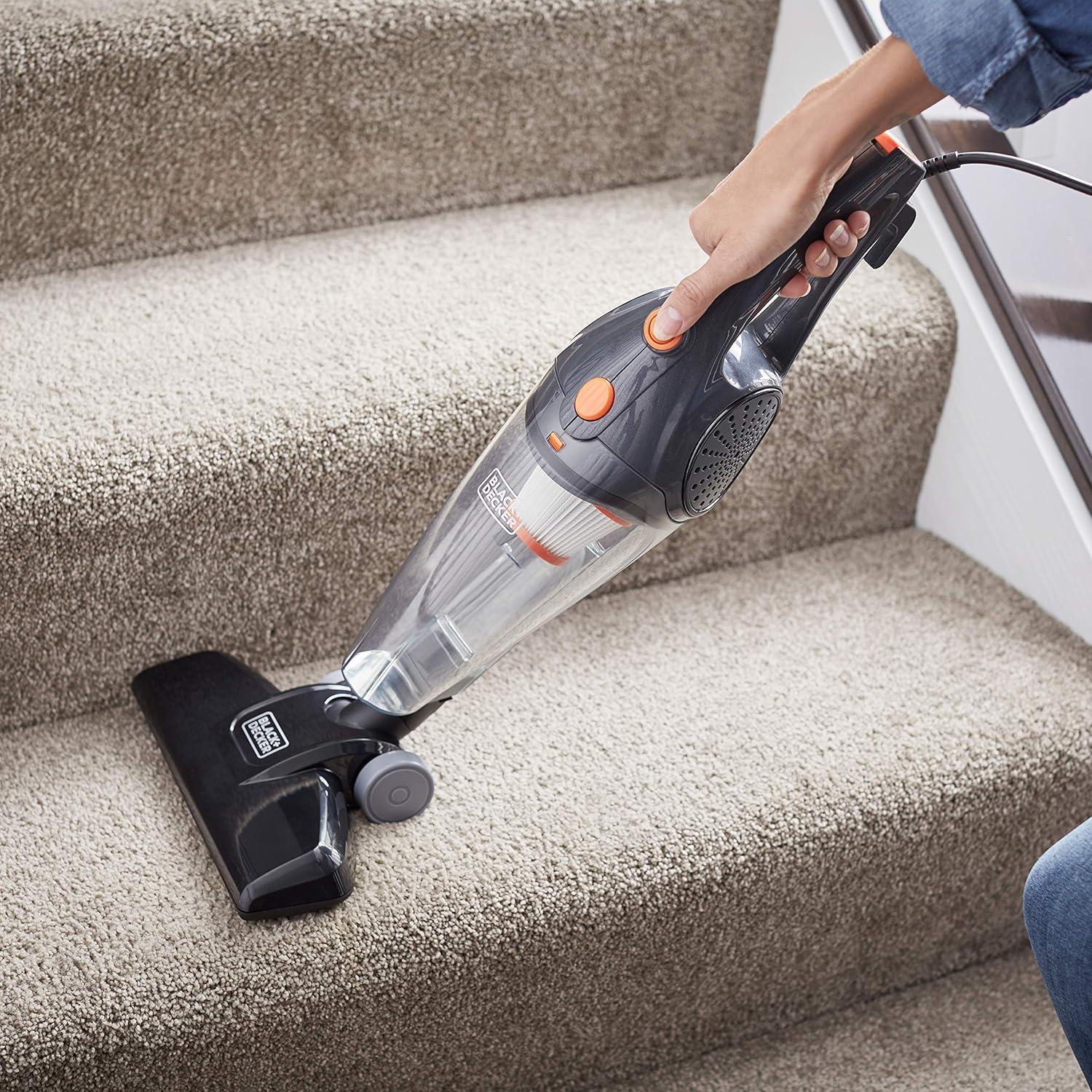 Black and Decker 3 In 1 Convertible Corded Upright Handheld Vacuum Cleaner, Gray
