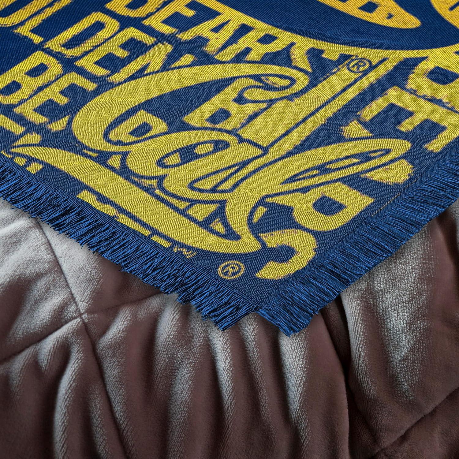 Northwest NCAA California Berkeley Jacquard Throw Blanket, College Sports Fan Decor, 46x60 Inches