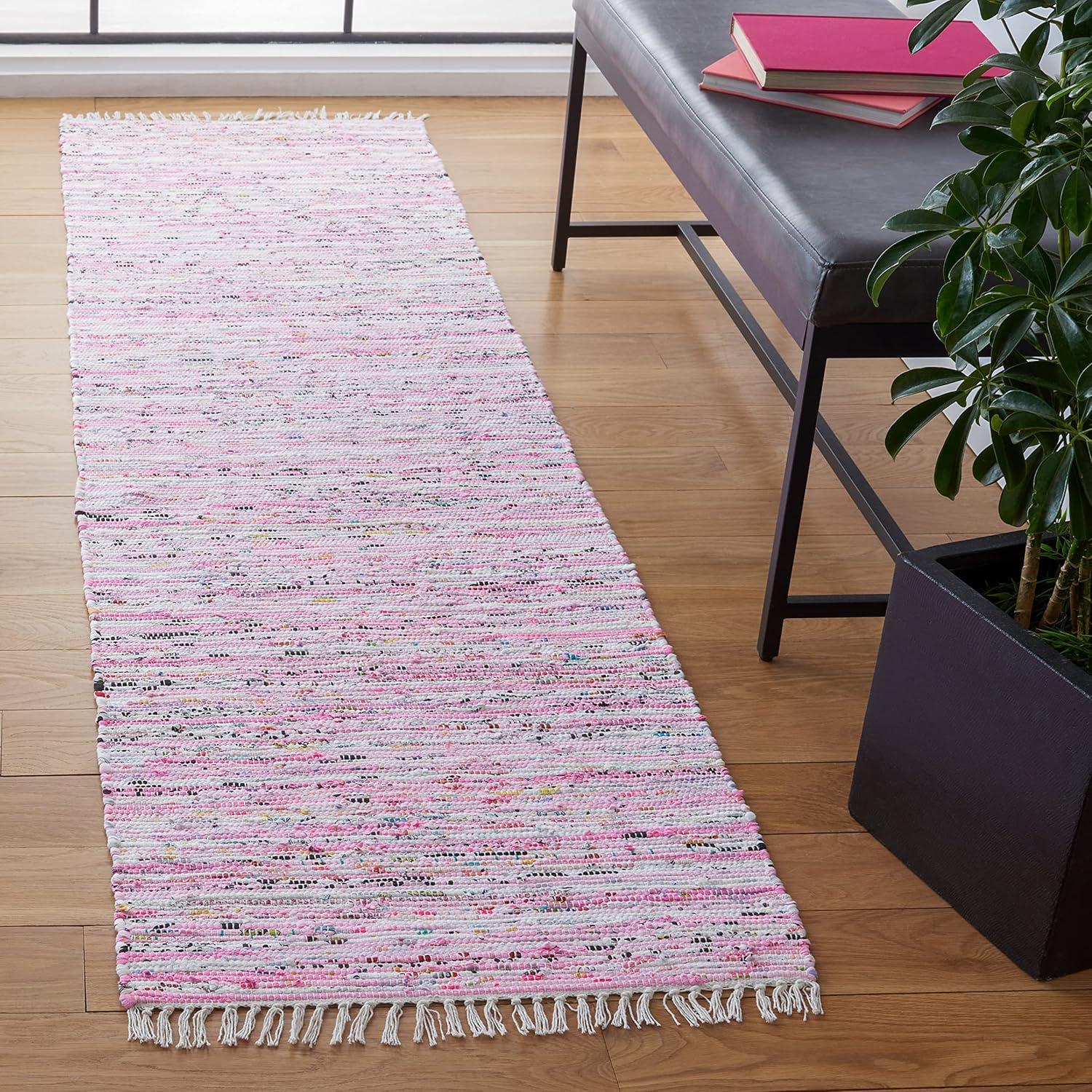 Rag Area Rug RAR125 Hand Woven Area Rug  - Safavieh