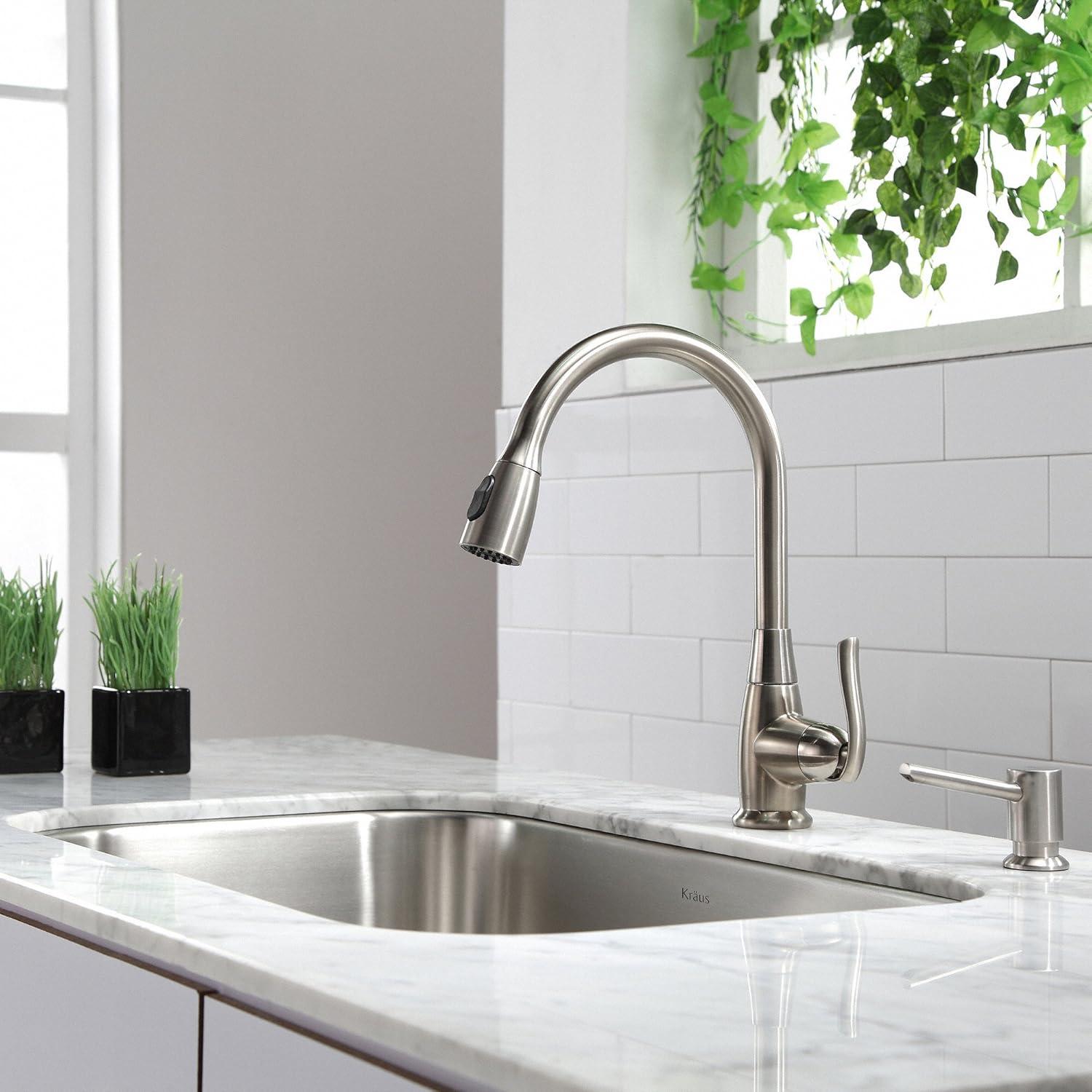 KRAUS Premier Undermount Single Bowl 18-Gauge Stainless Steel Kitchen Sink