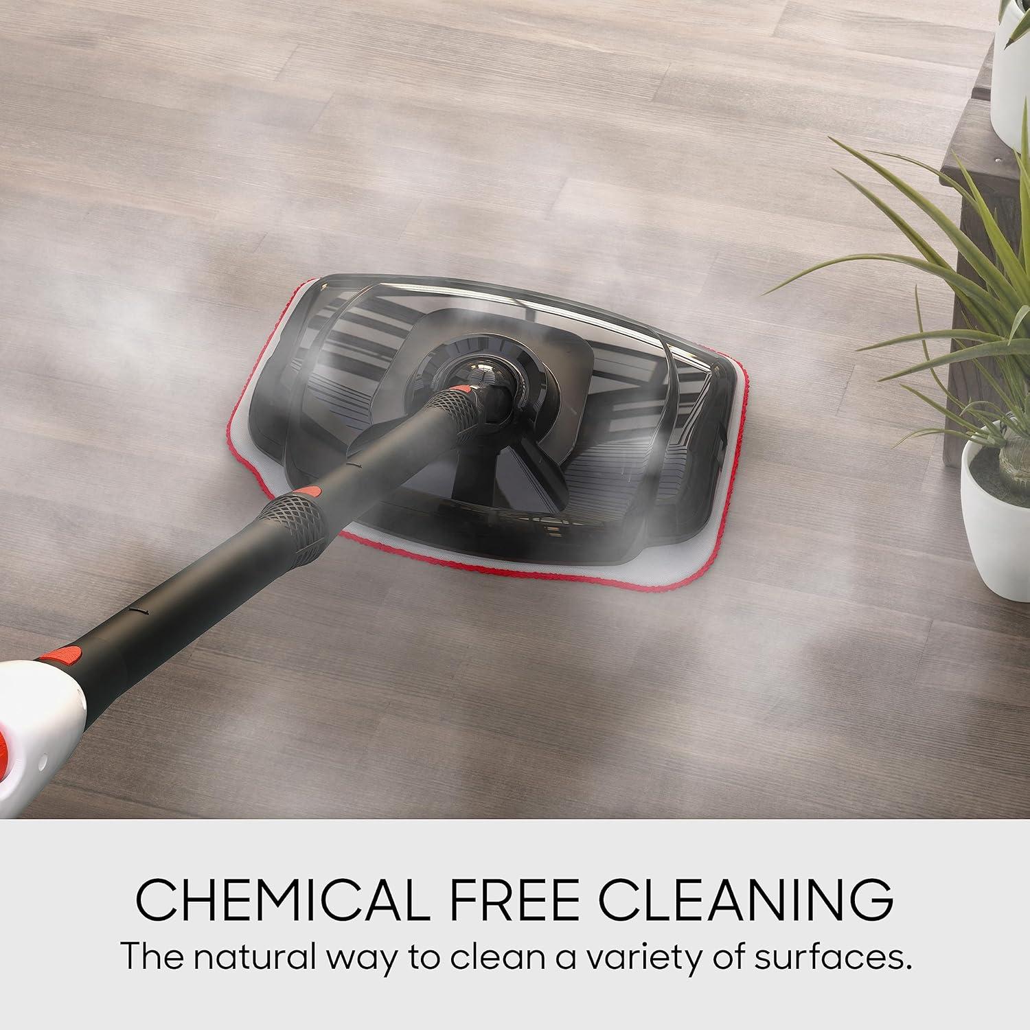 Sharper Image Canister Steam Cleaner with 15 Accessories, 54oz., White