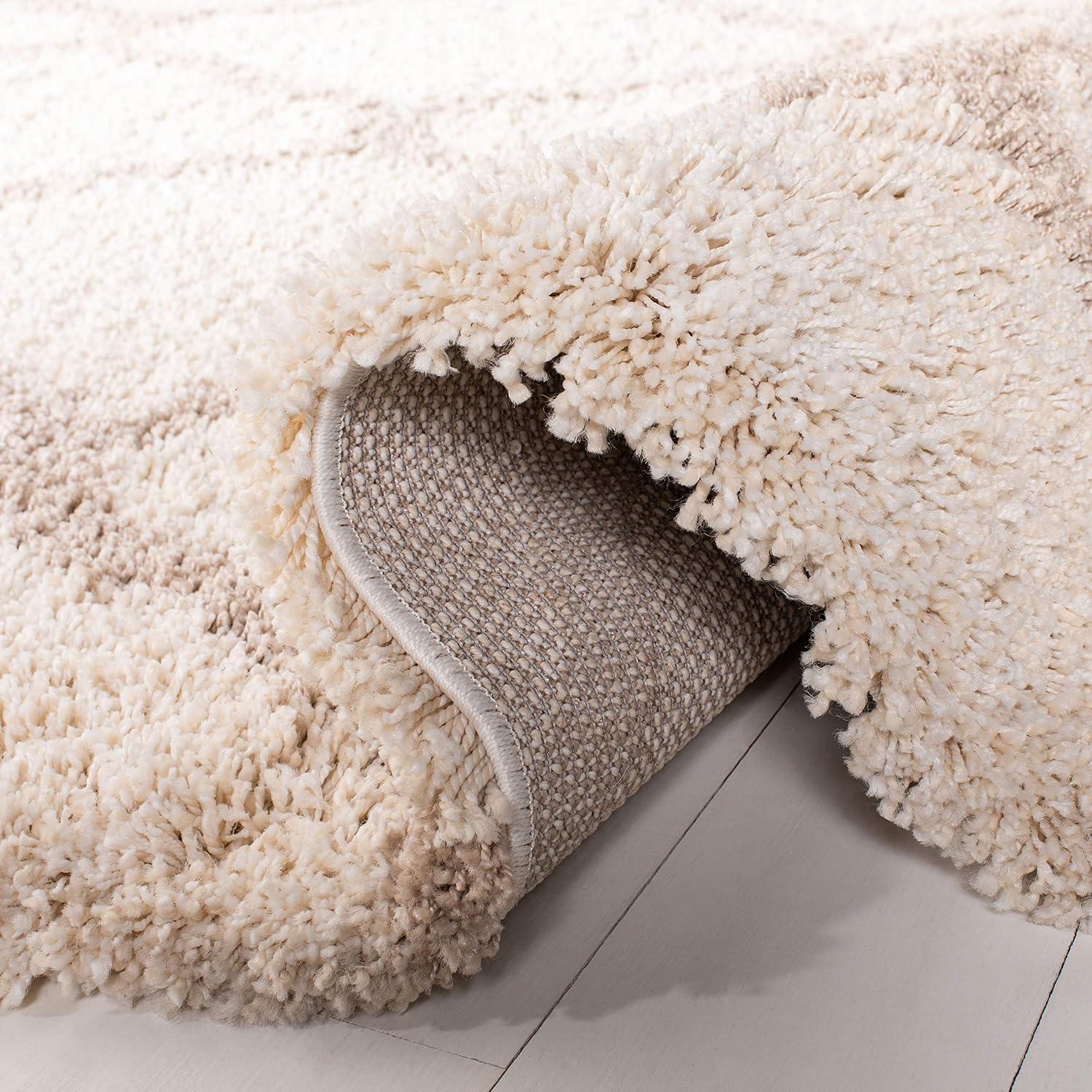 Dallas Shag SGD257 Power Loomed Indoor Area Rug - Ivory/Beige - 8'x10' - Safavieh.