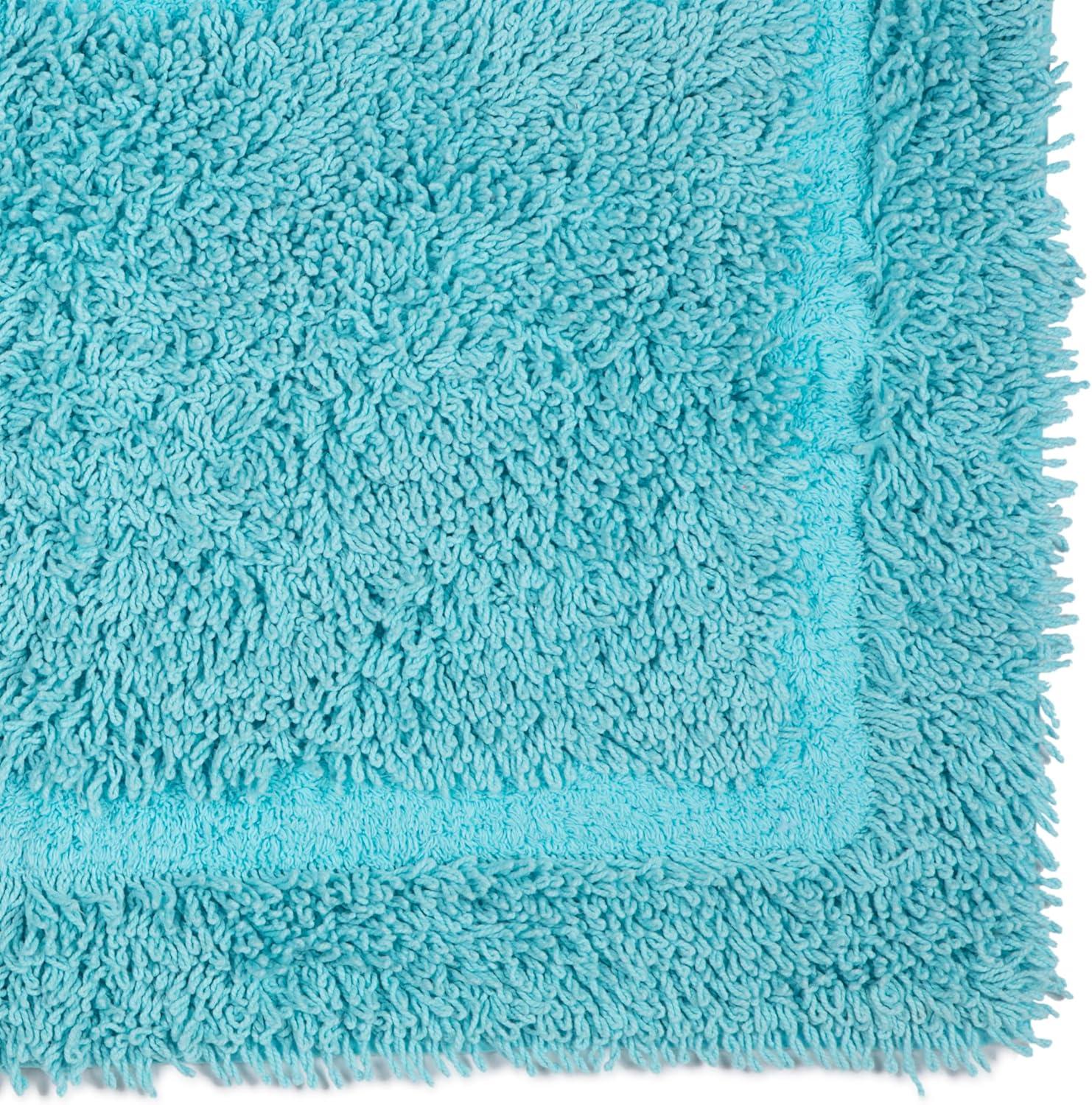 Island Blue 20" x 30" Ringspun Cotton Bath Rug