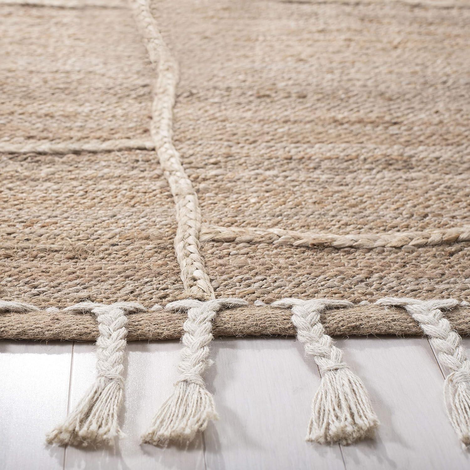 Natural Fiber NF105 Hand Woven Indoor Area Rug - Natural - 6'x6' - Safavieh