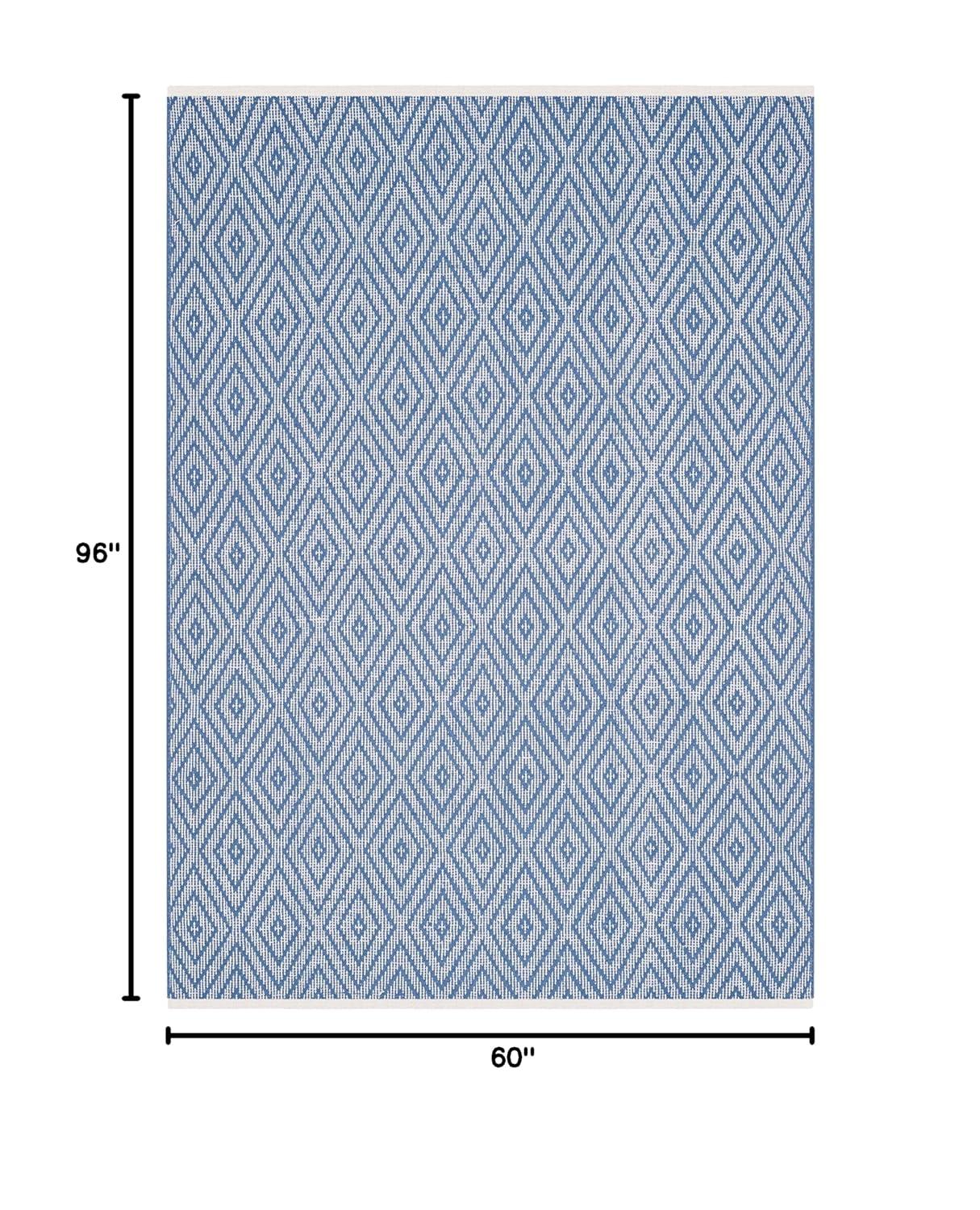 Montauk MTK811 Hand Woven Area Rug - Blue/Ivory - 5'x8' - Safavieh.