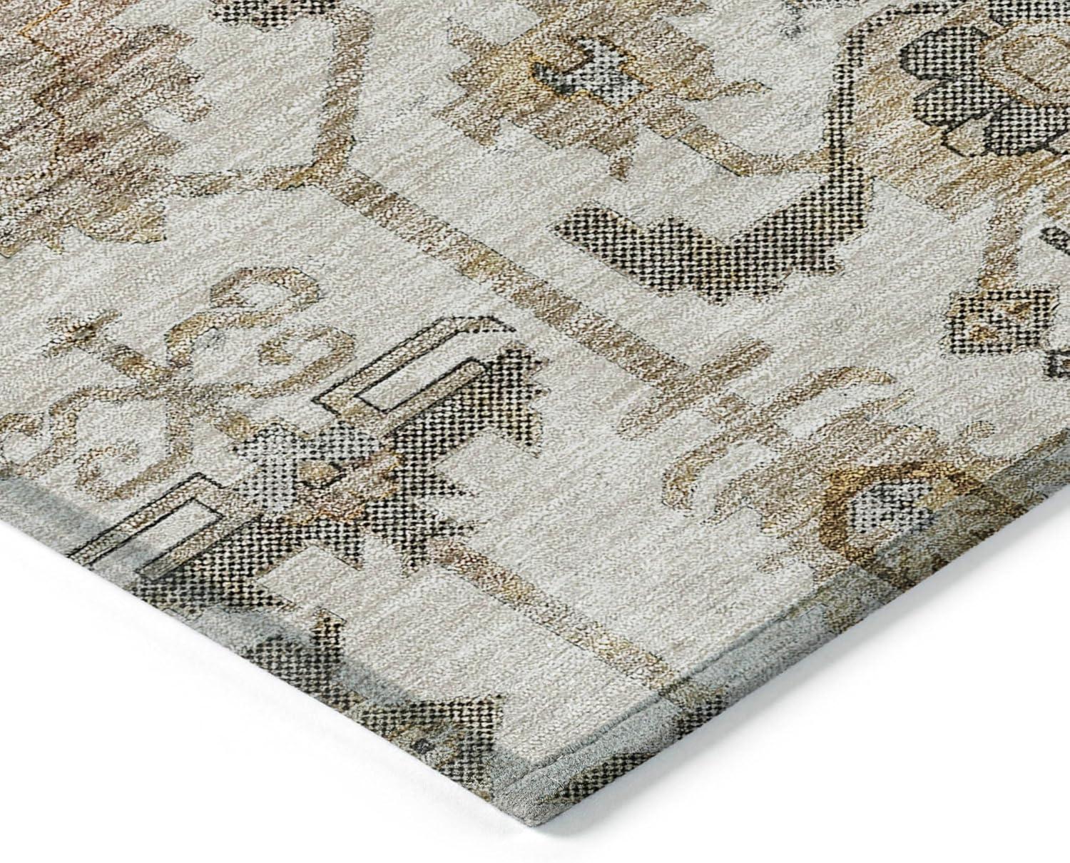 Addison Rugs Chantille Indoor/Outdoor Traditional Oriental Ivory Washable Rectangle Rug, 1'8" x 2'6"