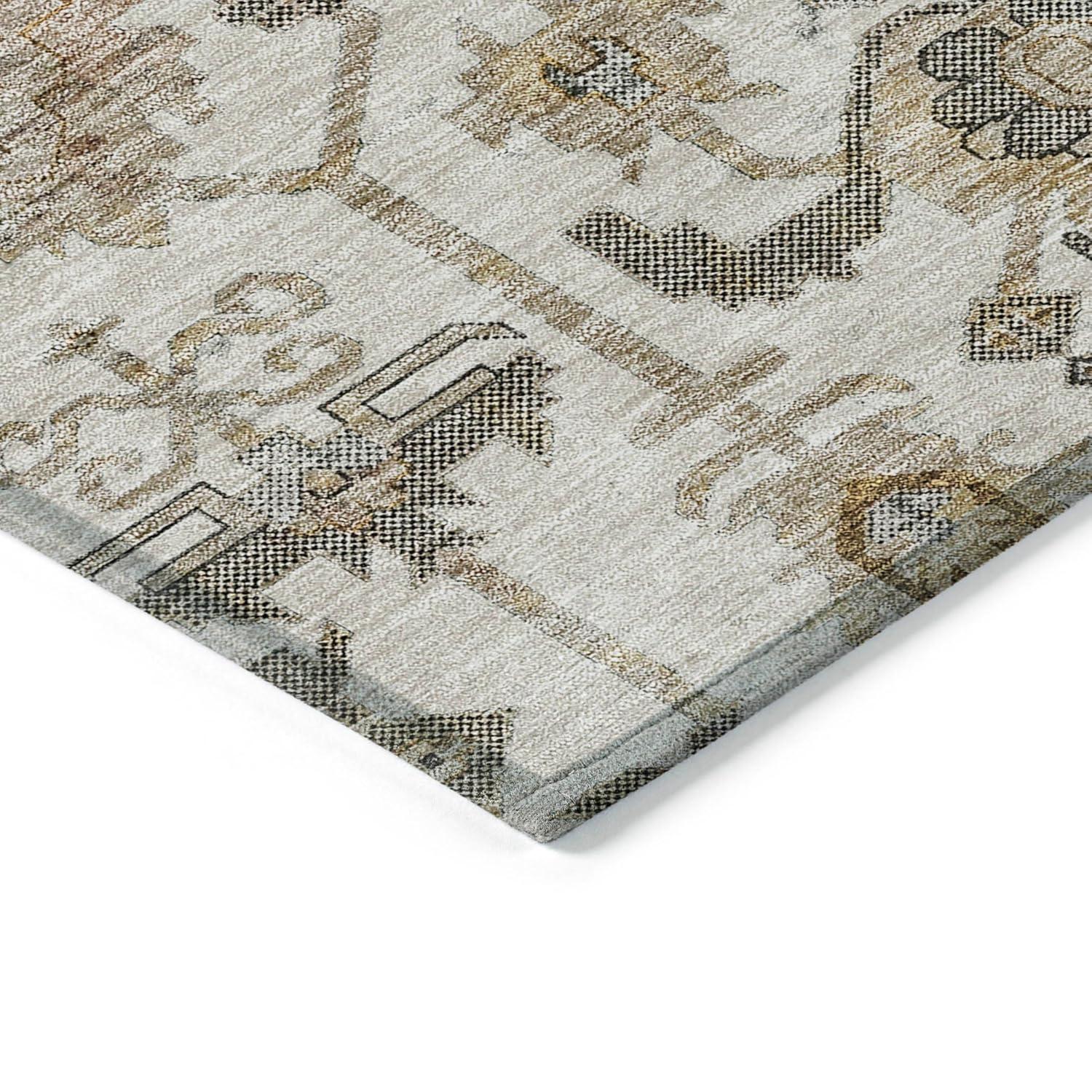 Addison Rugs Chantille Indoor/Outdoor Traditional Oriental Ivory Washable Rectangle Rug, 1'8" x 2'6"