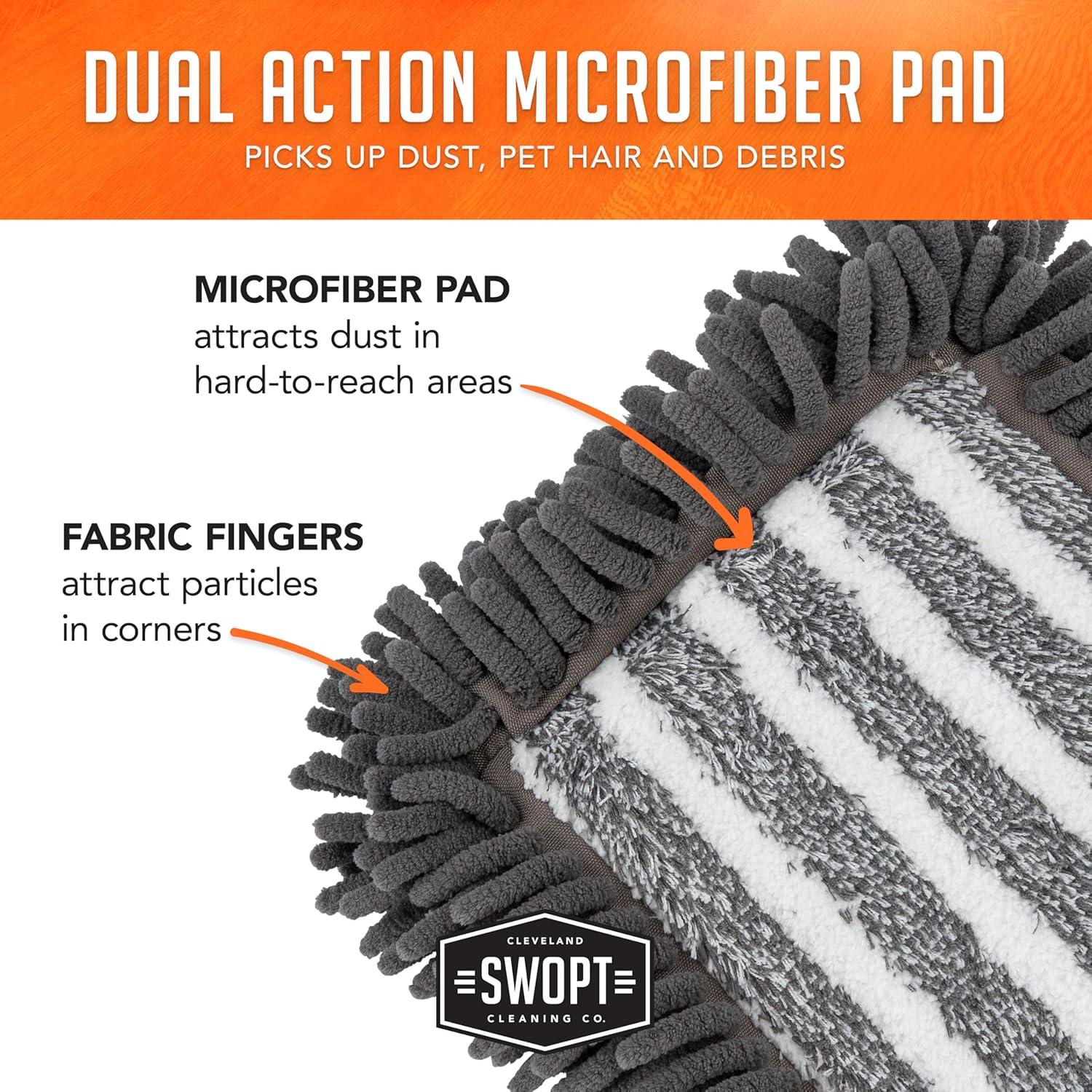 SWOPT Head Only 18 in Smooth Surface Microfiber Dust Mop