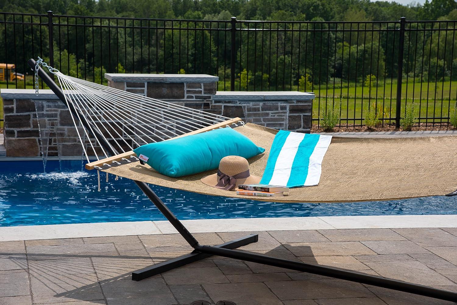 Vivere Double Poolside Hammock in Taupe