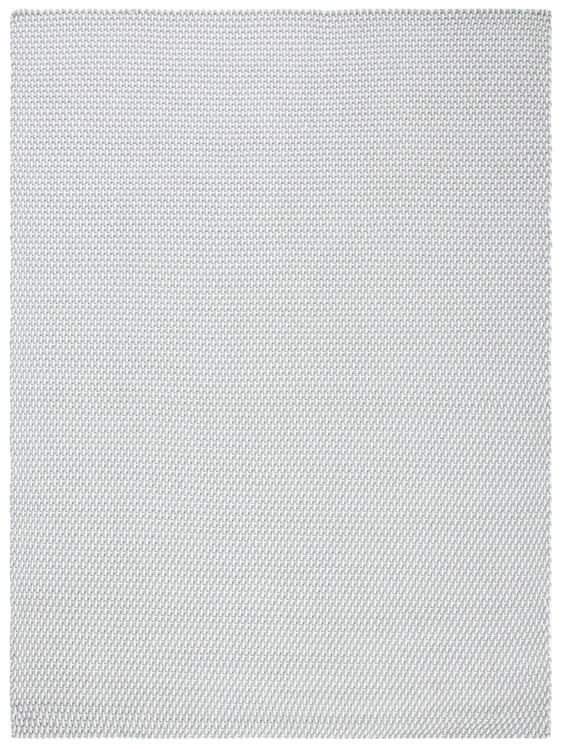 Handmade Gray Cotton Basket Weave 9' x 12' Area Rug