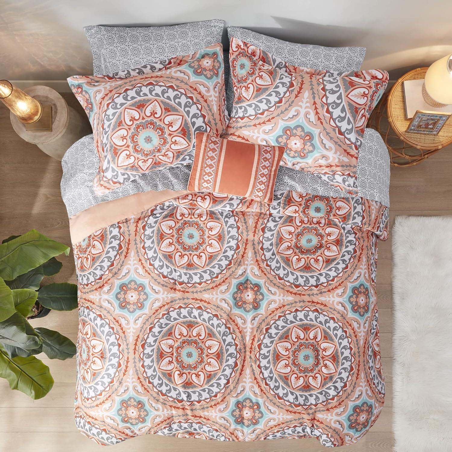 Estrin 9 PC Comforter Set with Cotton Bed Sheets
