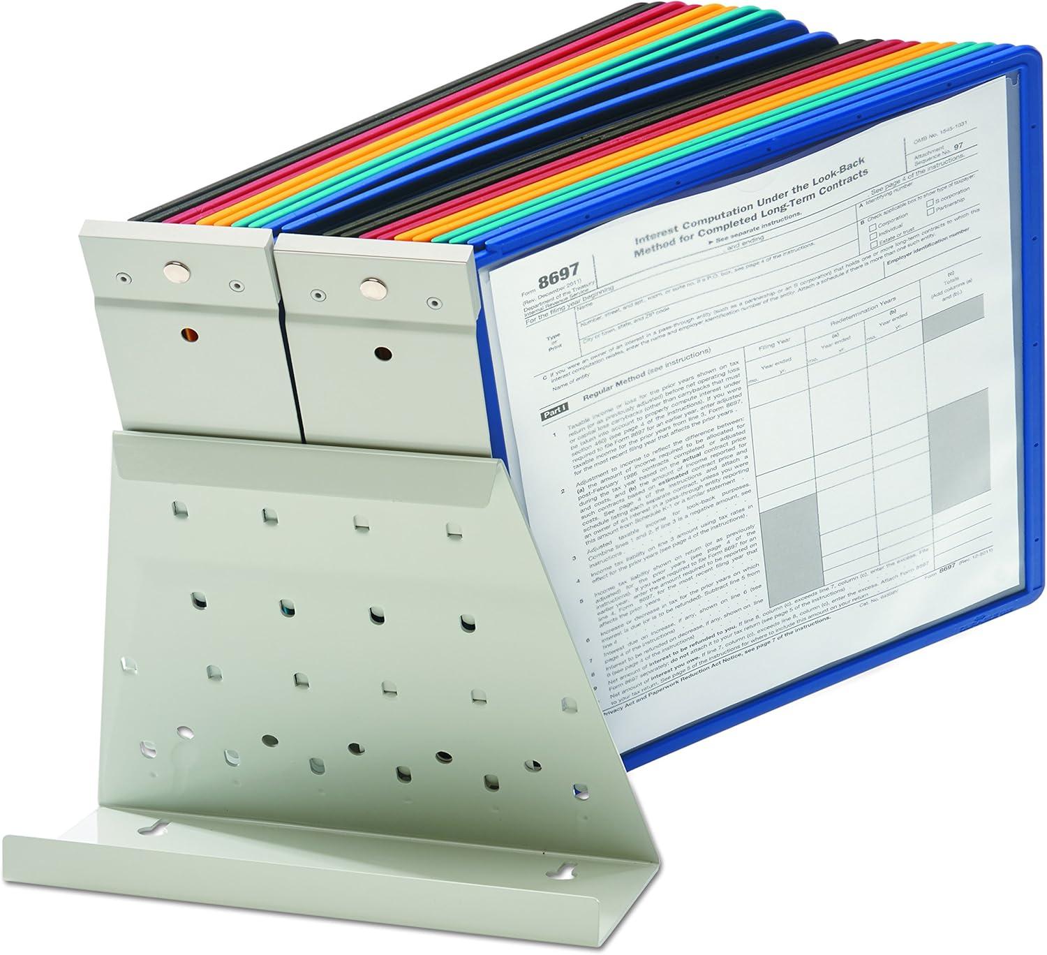 Durable® ario Reference Desktop System, 20 Panels, Assorted Borders And Panels