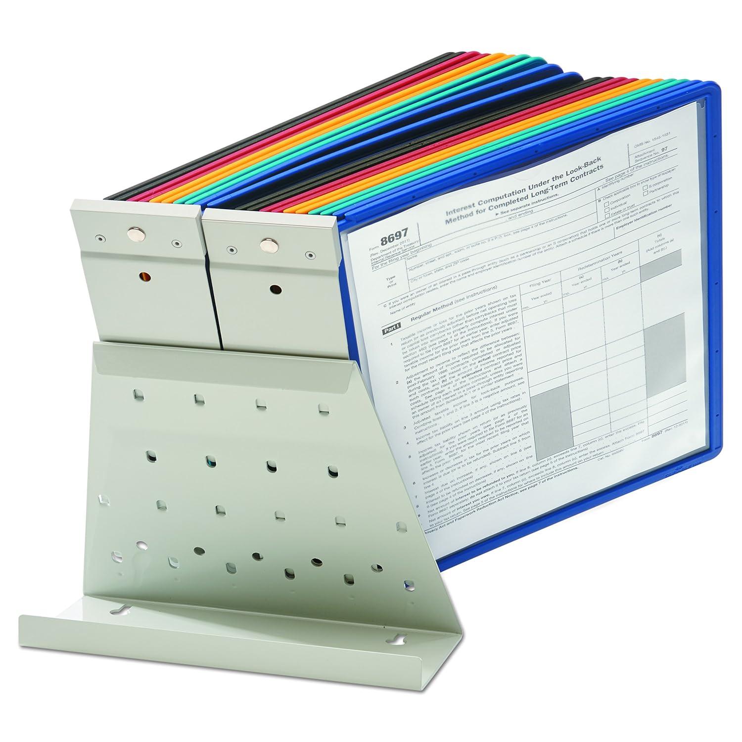 Durable® ario Reference Desktop System, 20 Panels, Assorted Borders And Panels