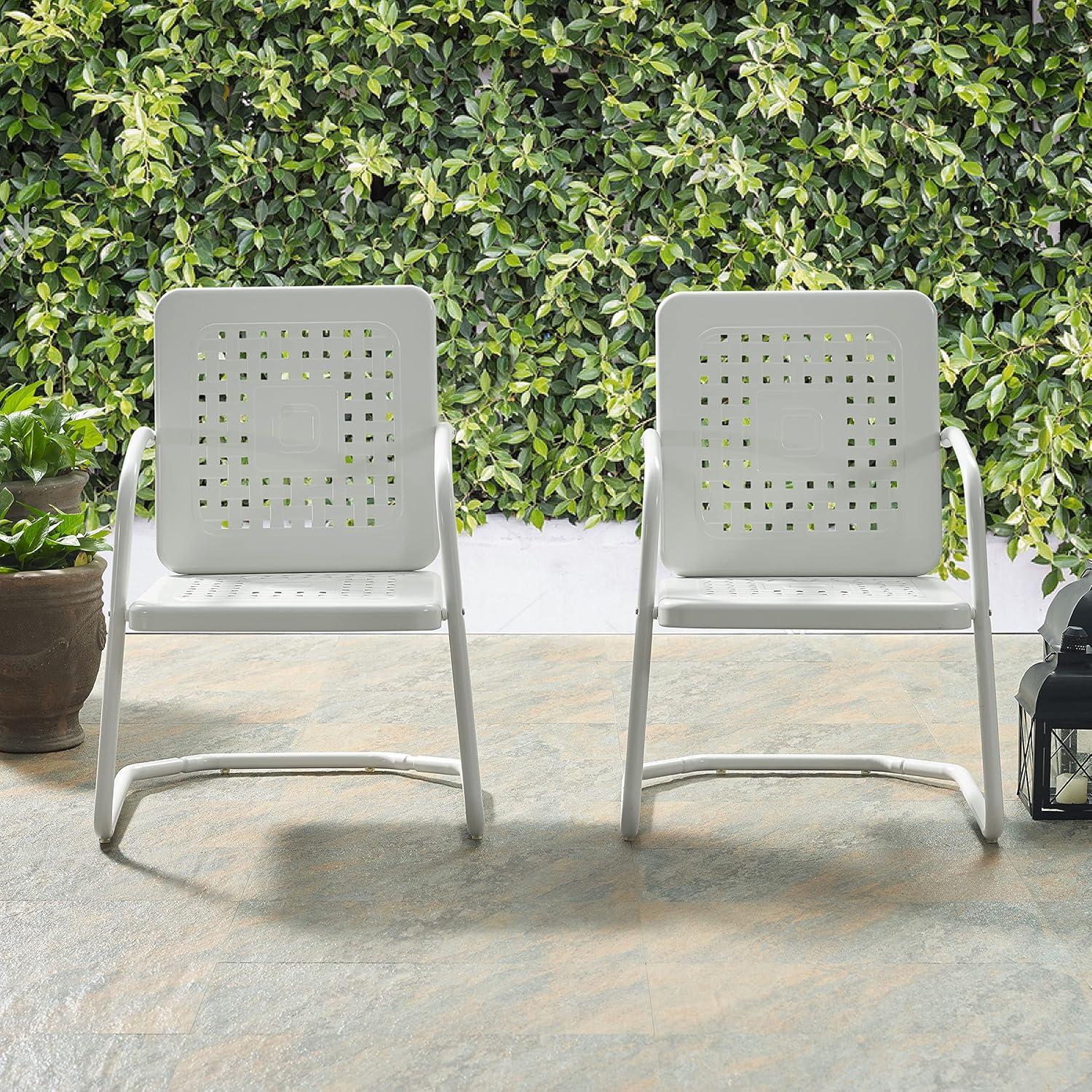 2pk Bates Outdoor Steel Arm Chairs - Crosley