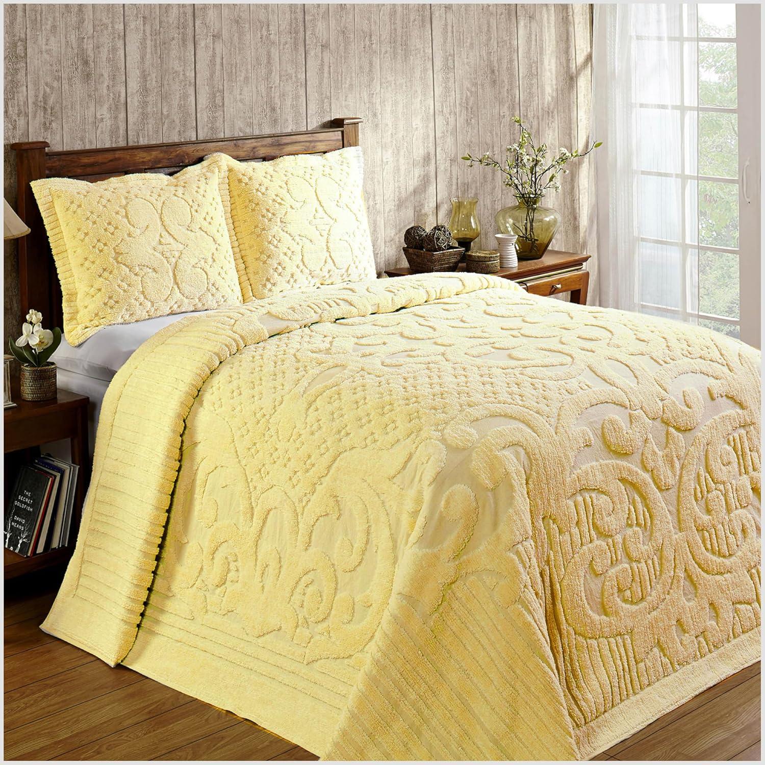 Ashton Collection 100% Cotton Tufted Unique Luxurious Medallion Design Bedspread - Better Trends