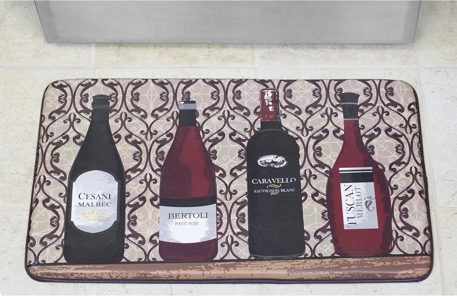 Chef Gear Cushioned Assorted Wines Chef Kitchen Mat