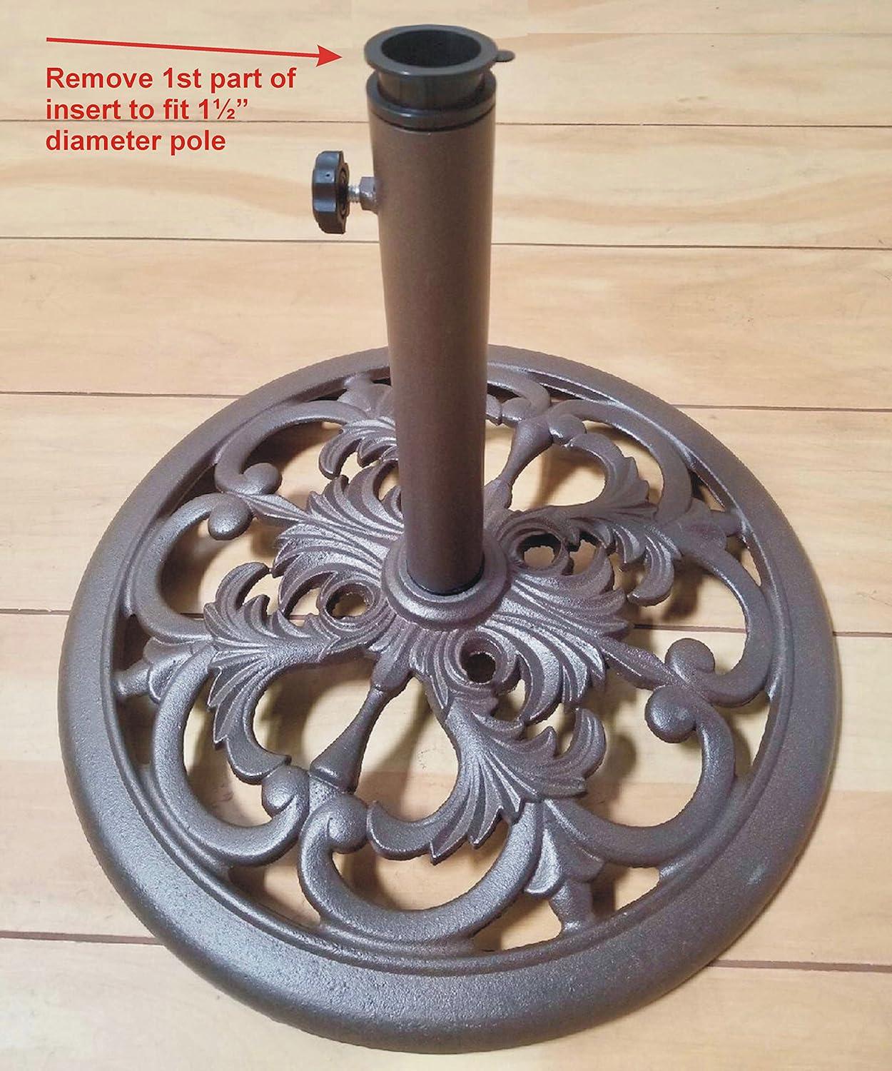 Tropishade 30-Pound Bronze Powder-Coated Cast Iron Umbrella Stand