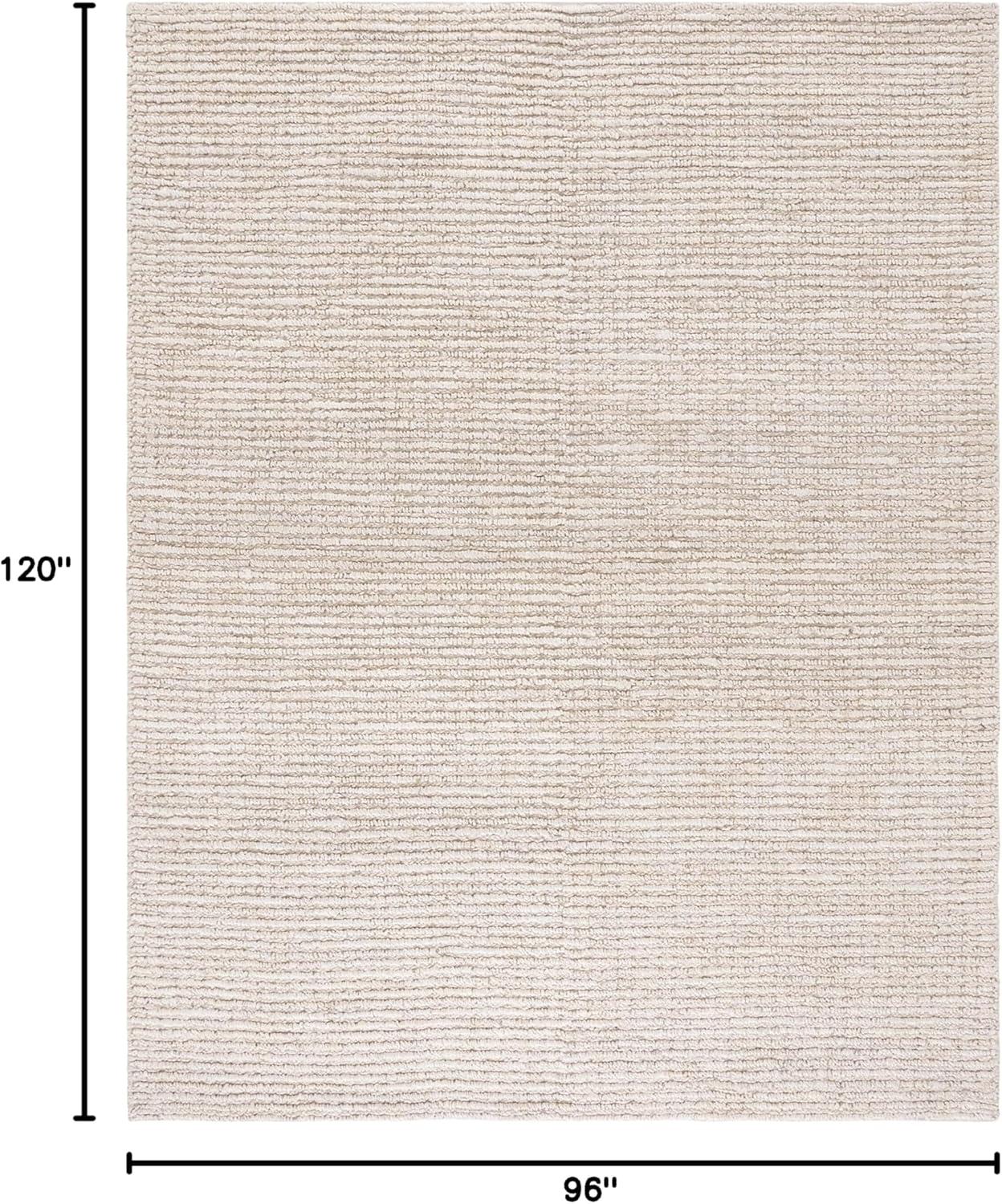 SAFAVIEH Natural Fiber Sheryll Solid Area Rug, Natural/Ivory, 8' x 10'