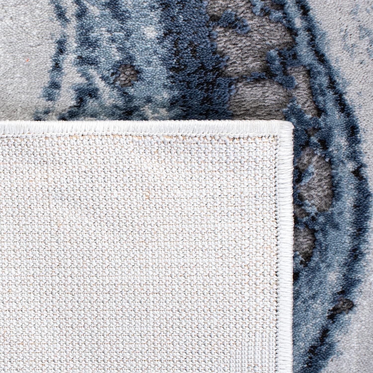 Craft CFT819 Loomed Indoor Runner Rug - Blue/Grey - 2'3"x14' - Safavieh
