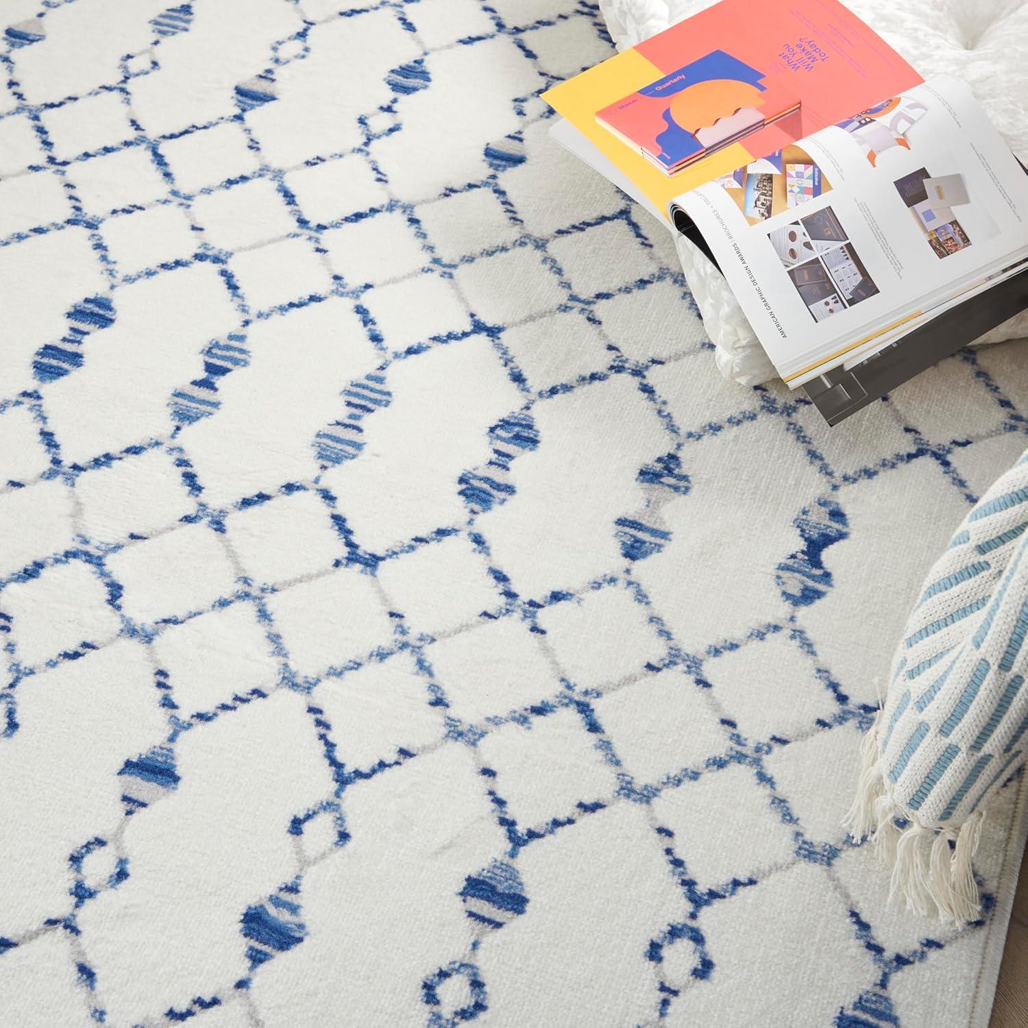 Nourison Whimsicle WHS02 Indoor only Area Rug - Ivory 6' x 9'