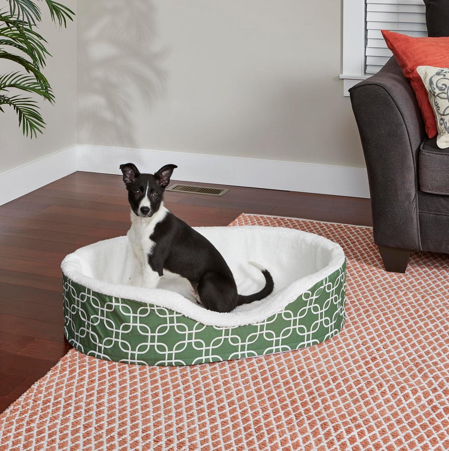 Quiet Time Orthopedic Egg-Crate Nesting Pet Bed w/ Polytetrafluoroethylene Fabric Protector