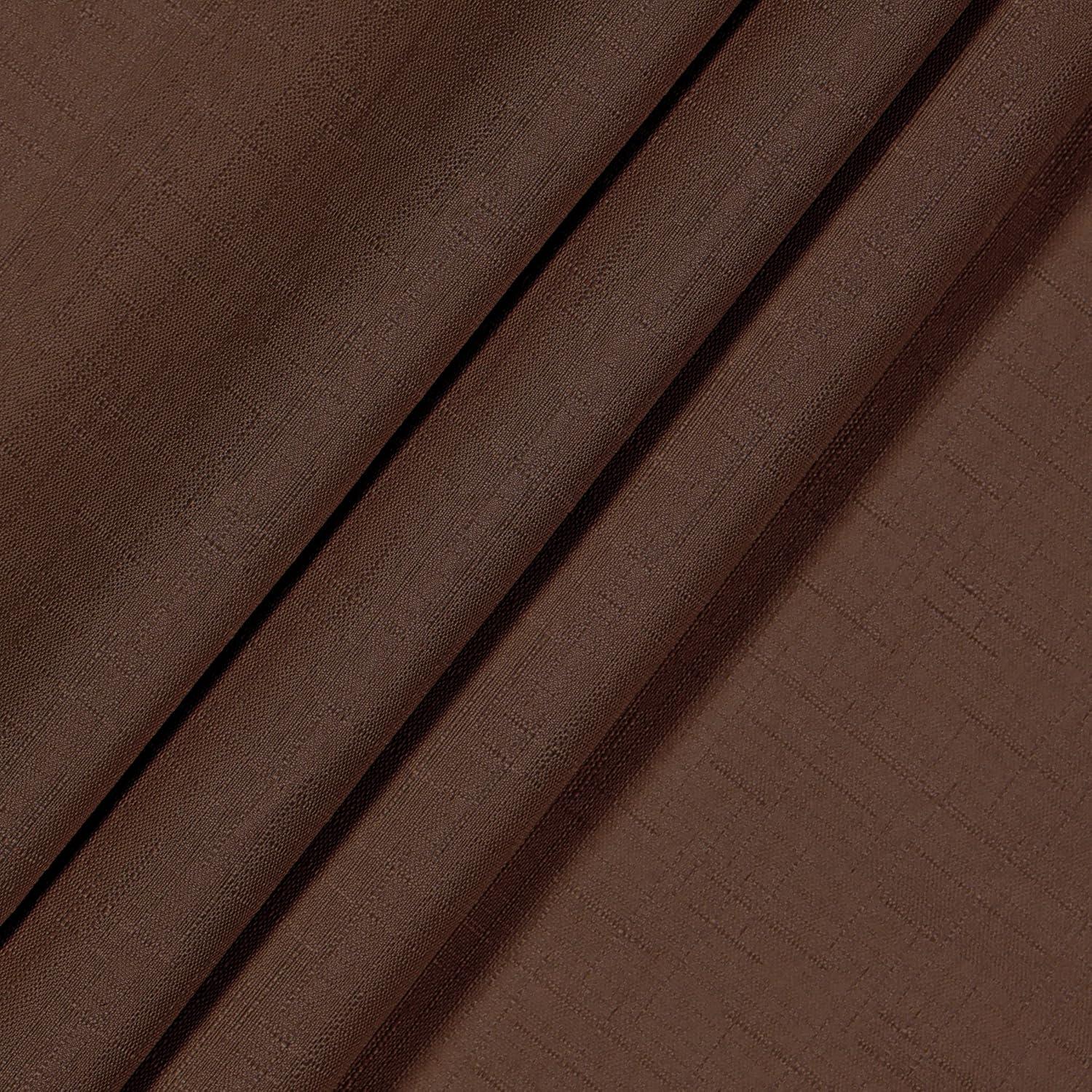 Chocolate Blackout Rod Pocket Curtain Panel, 42" x 84"