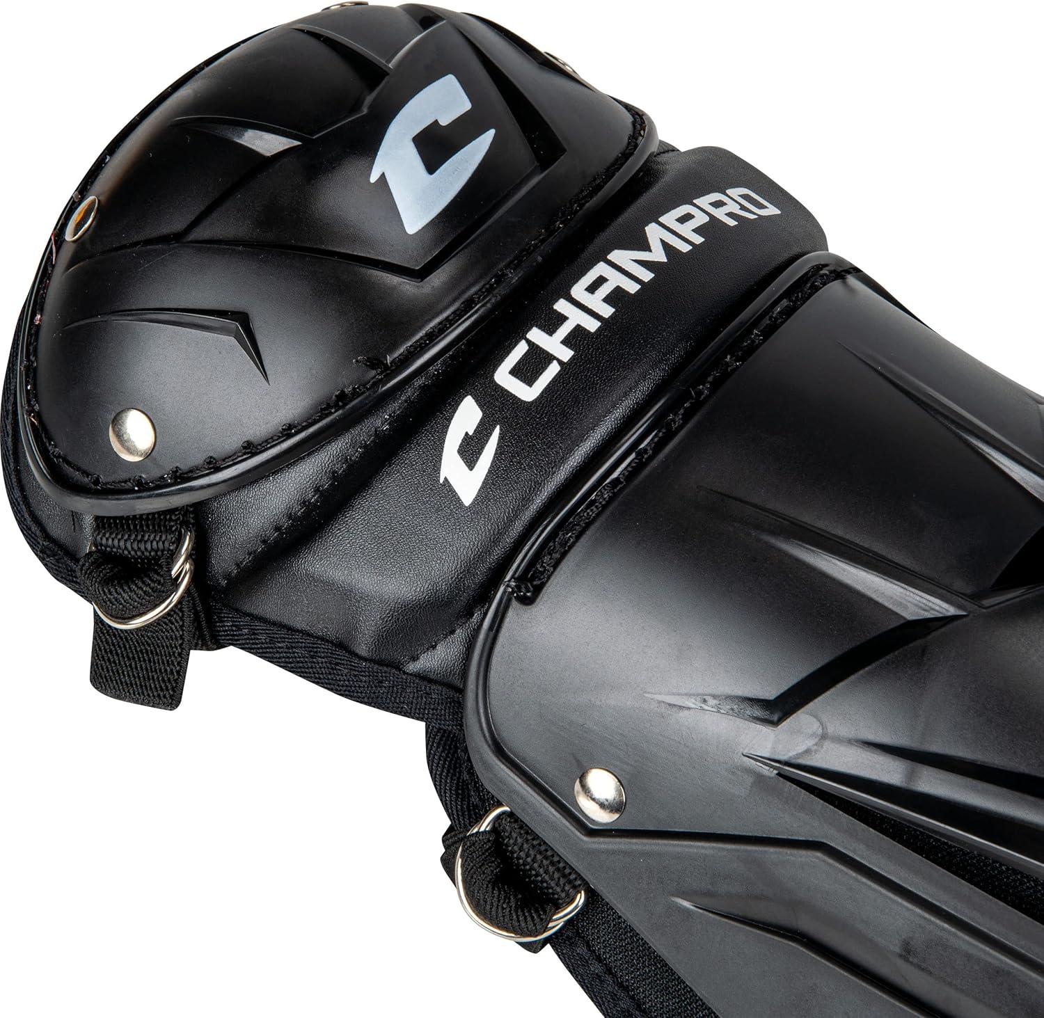 Black High-Performance Polyethylene Single Knee Leg Guard