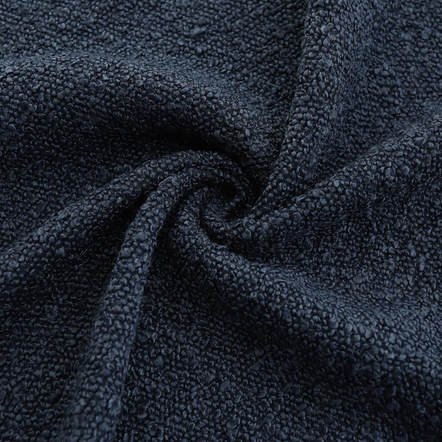 MIULEE Navy Blue Couch Pillow Covers 18x18 Inch, Set of 2 Soft Chenille Decorative Square Throw Pillow Covers Farmhouse for Sofa Living Room Bed