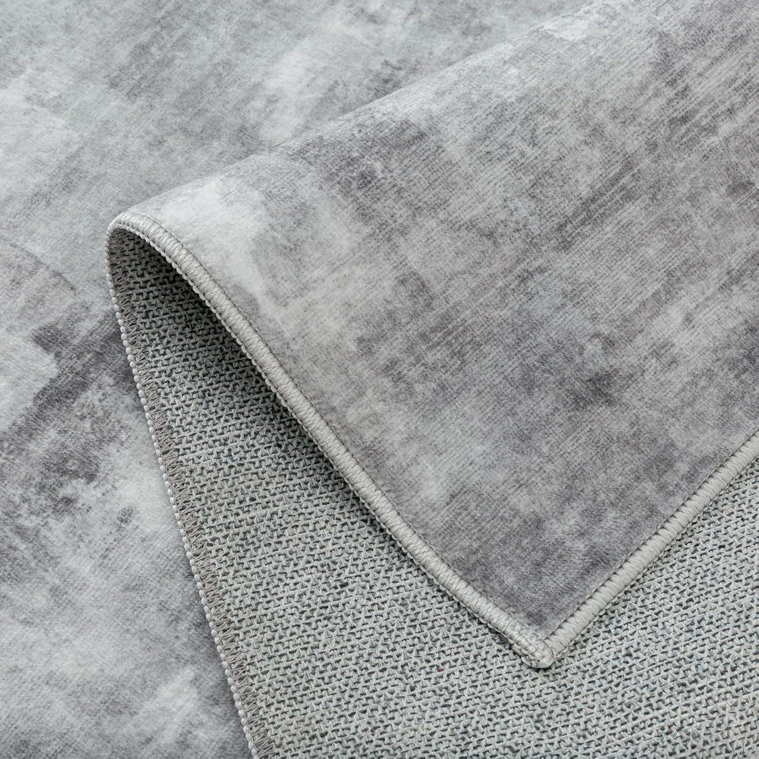 BERTHMEER 9'x12' Large Area Rugs for Living Room Bedroom Dining Room Office Farmhouse Abstract Modern Grey Rugs Washable Rugs Non-slip