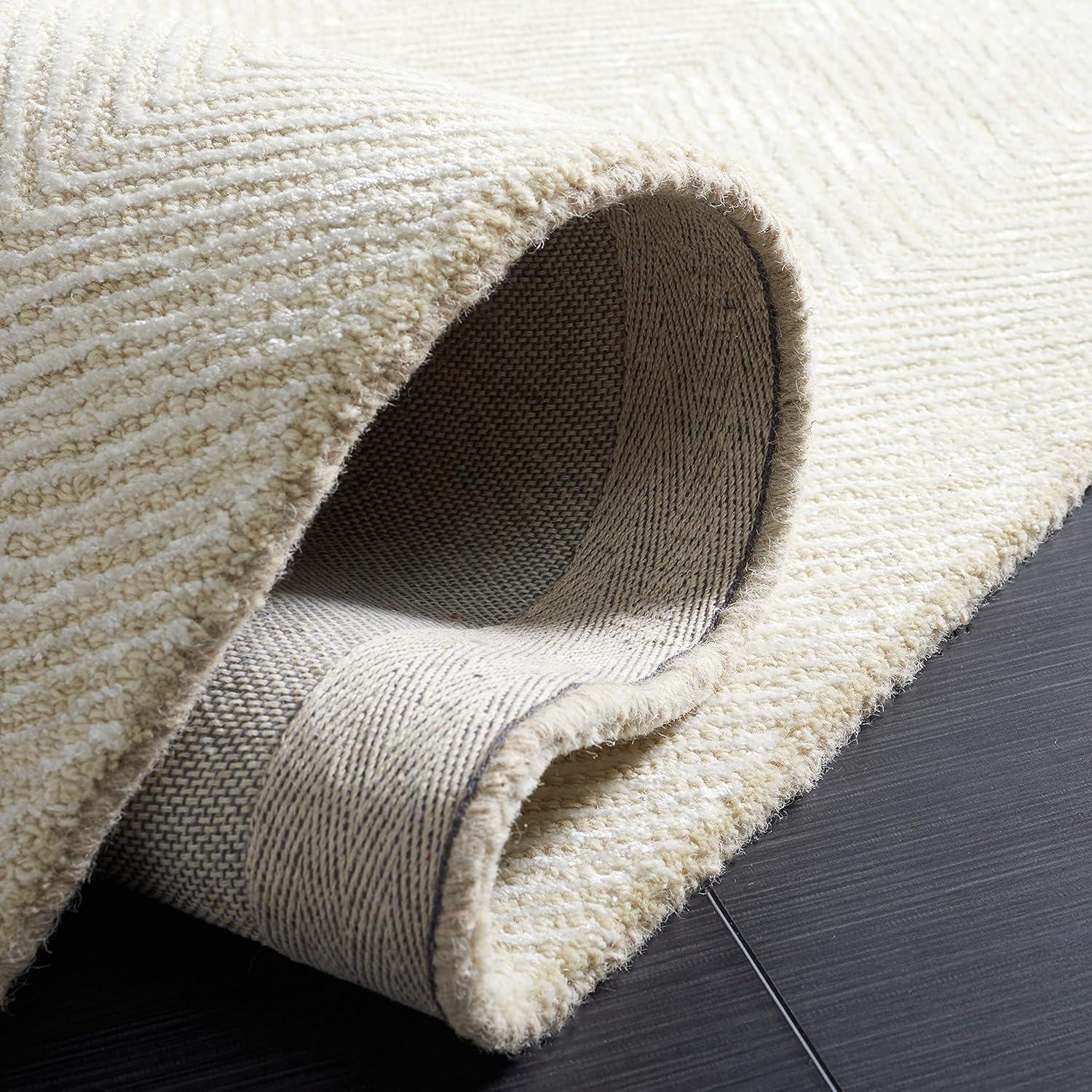 Adirondack ADR113 Machine Made Indoor Area Rug - Ivory/Silver - 11'x15' - Safavieh