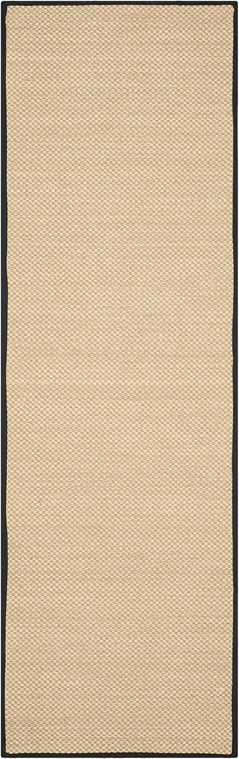 Hand-Knotted Maize & Black Seagrass 2'6" x 4' Area Rug