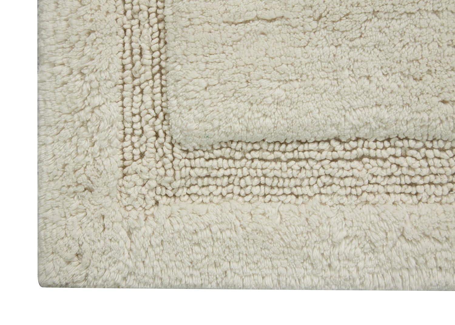 Saffron Fabs Bath Rug Solid Color, Textured Border, Pattern Regency, Assorted Colors and Sizes