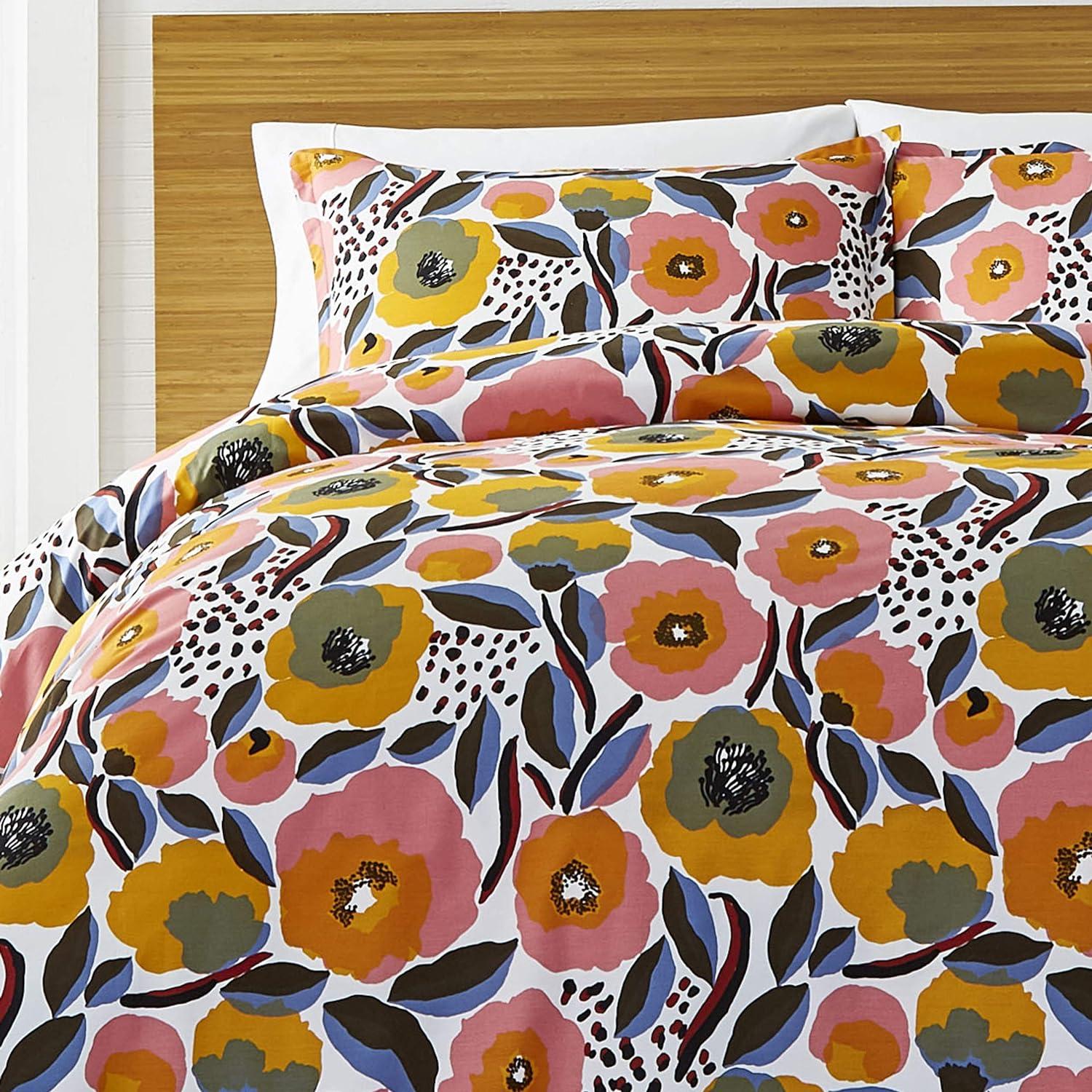 Marimekko Rosarium Cotton Pink Duvet Cover Set