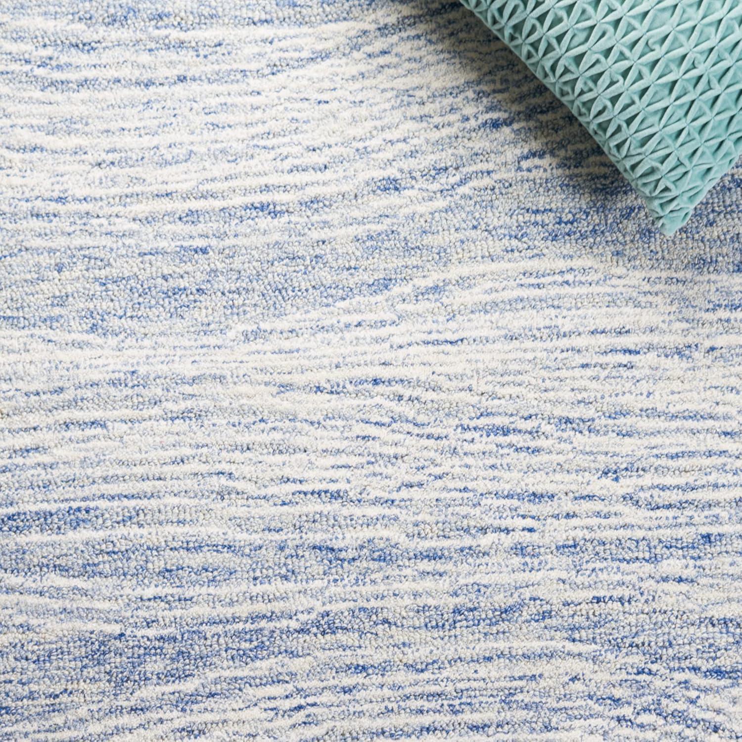 SAFAVIEH Metro Bridget Abstract Area Rug, Blue/Ivory, 4' x 6'
