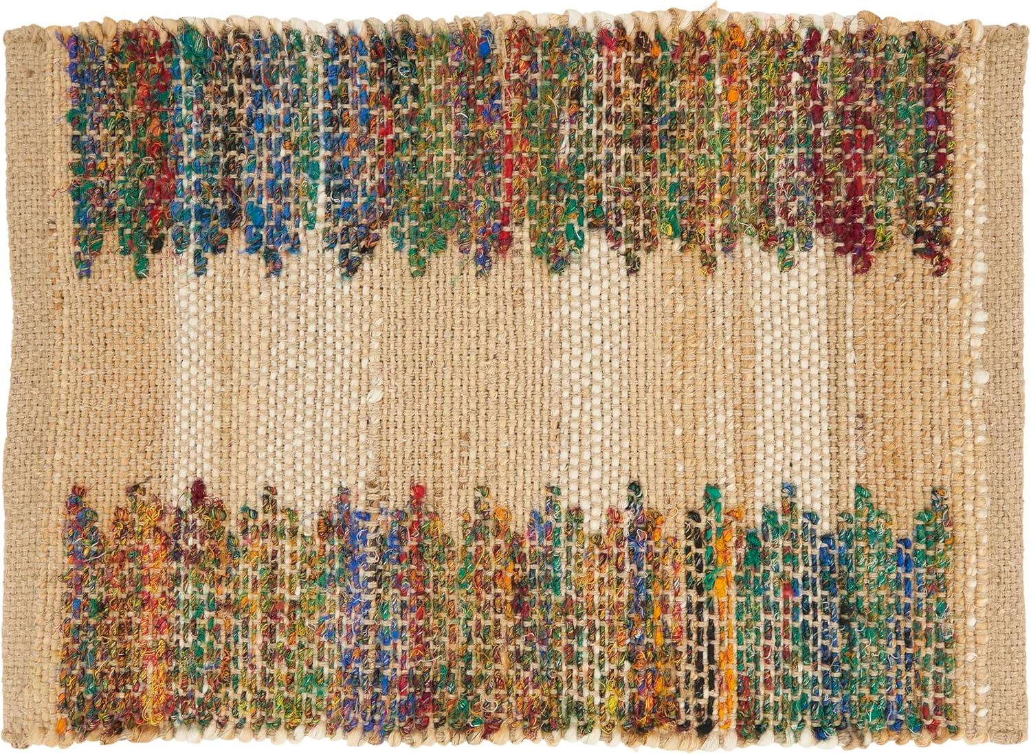 55% Jute - 45% Recycled Cotton No Pattern Rectangle Placemat