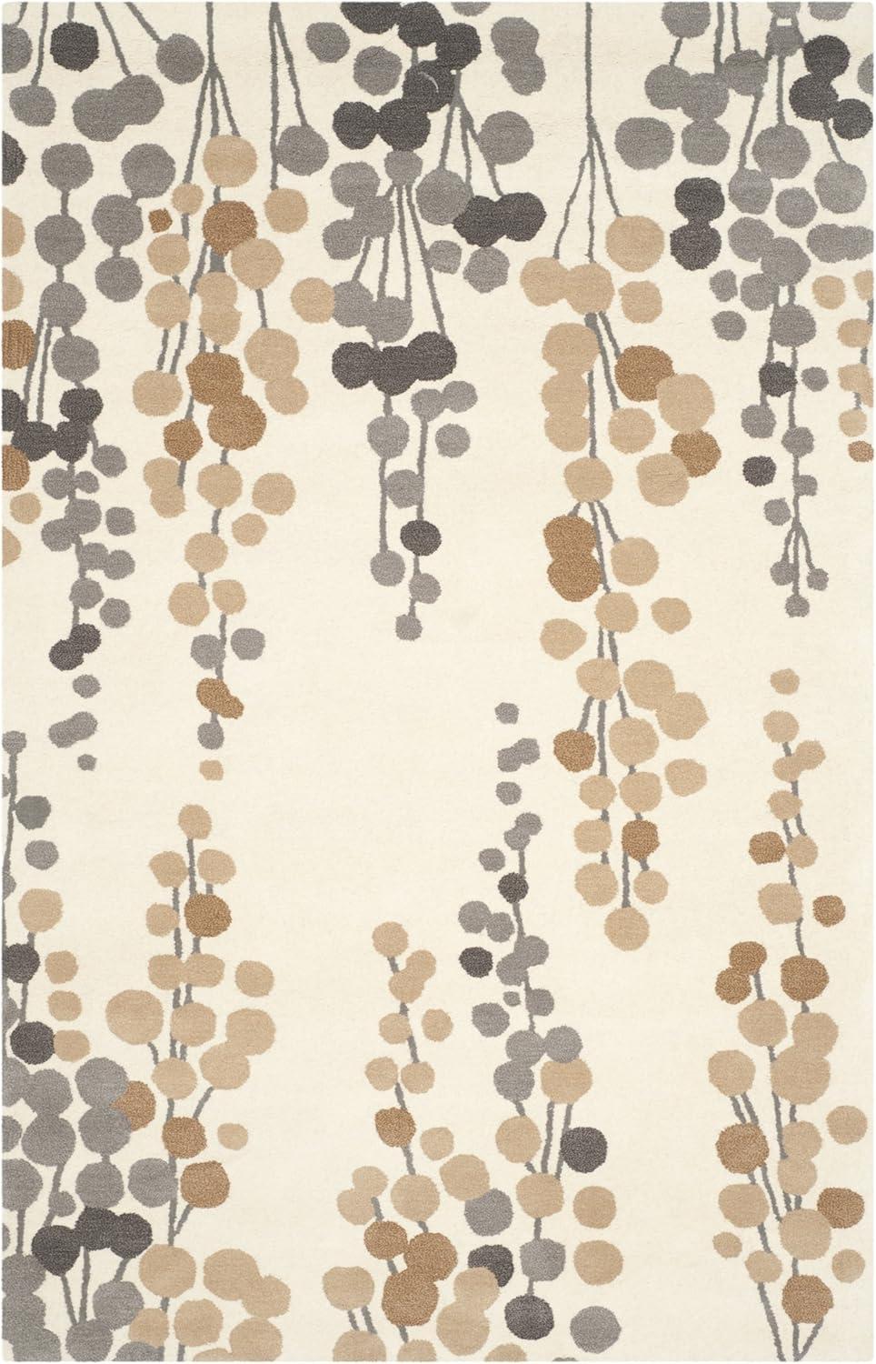 Soho SOH338 Hand Tufted Area Rug - Beige/Grey - 7'6"x9'6" - Safavieh.