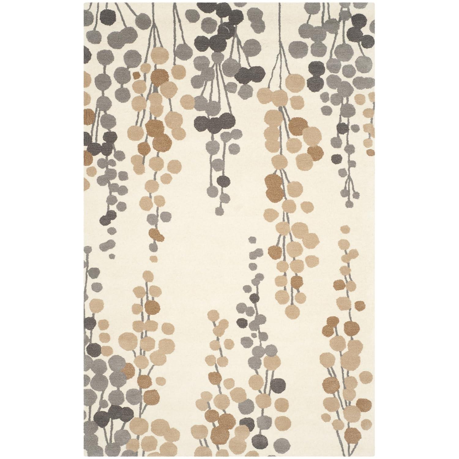 Soho SOH338 Hand Tufted Area Rug - Beige/Grey - 7'6"x9'6" - Safavieh.