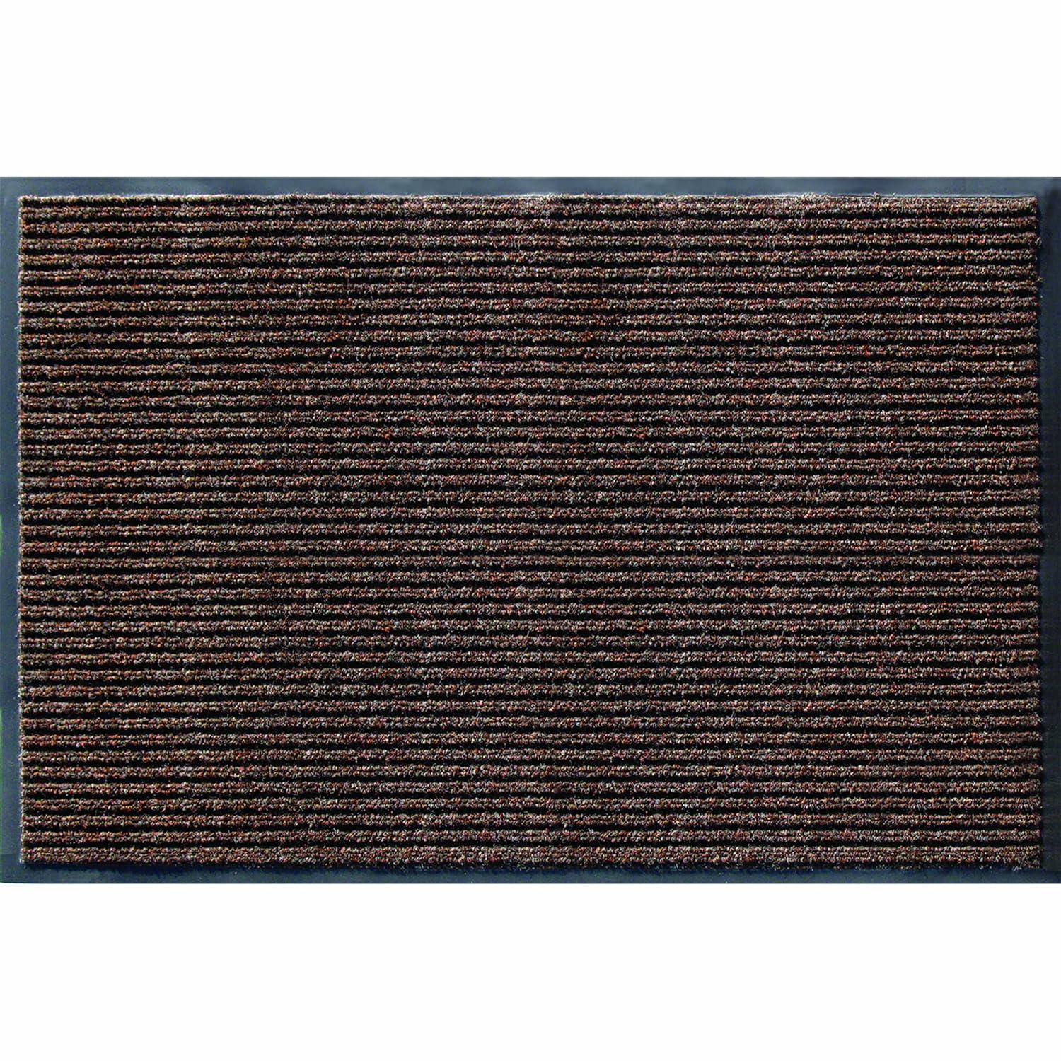 Apache Mills Apache Rib 3' x 5' Cocoa Commercial Entrance Mat – Indoor Heavy Duty-Traffic Floor Rug with Dirt-Trapping Ribbed Surface, Stain & Fade Resistant, Slip-Resistant Vinyl Backing