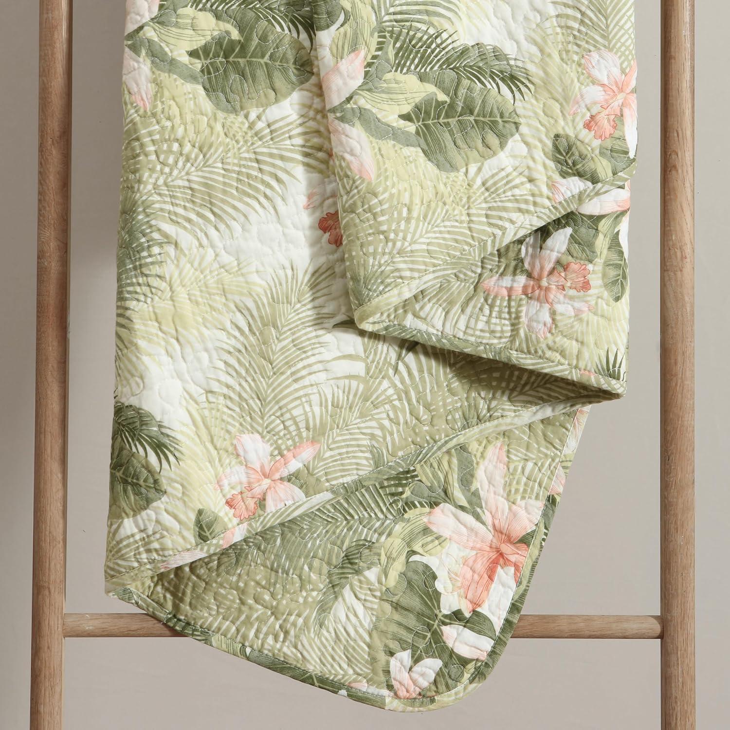 Tropical Orchid Palm Quilt & Sham Set Green - Tommy Bahama