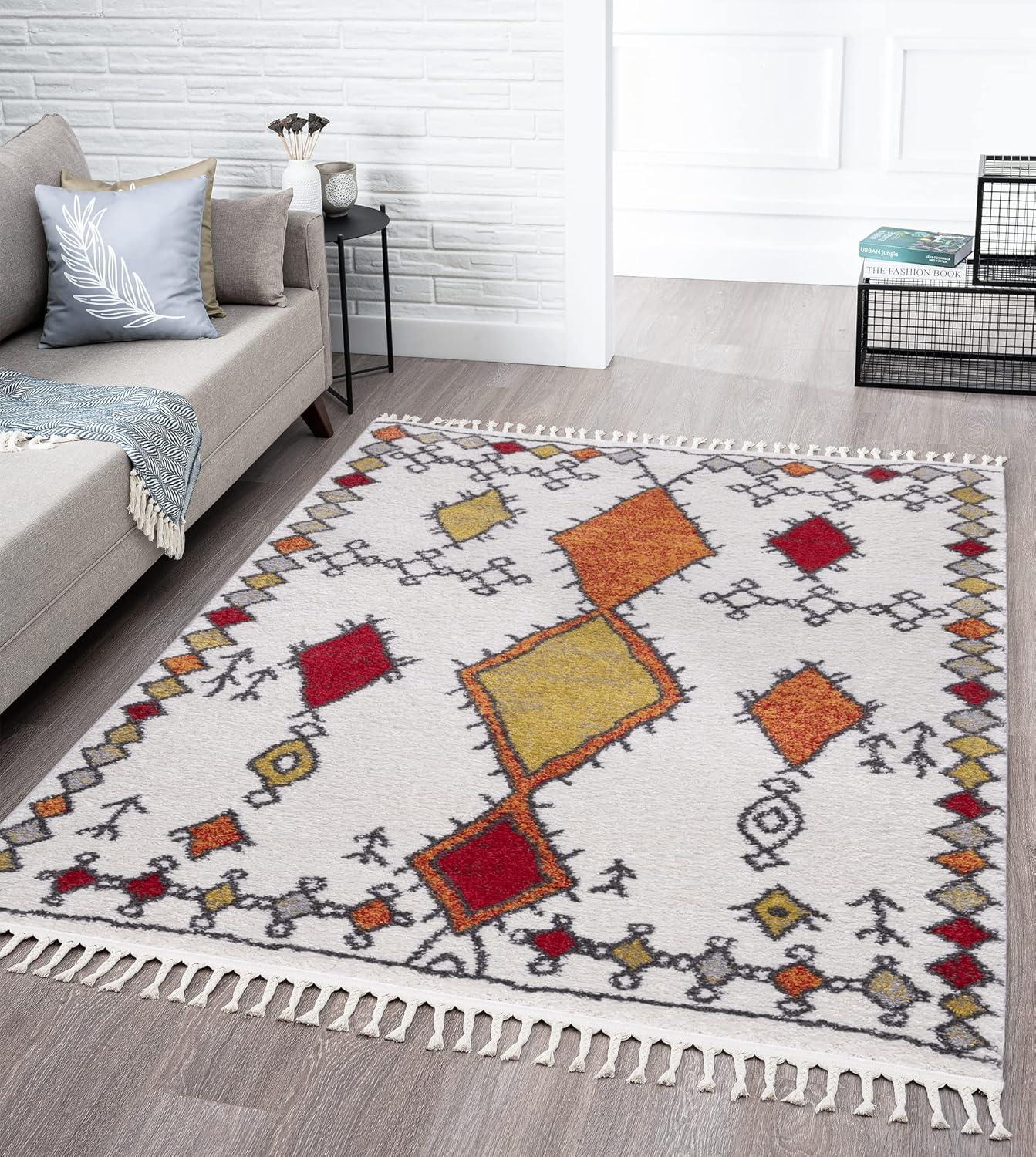 Allstar Living Room Area Rug with Safety Protection Blessing design