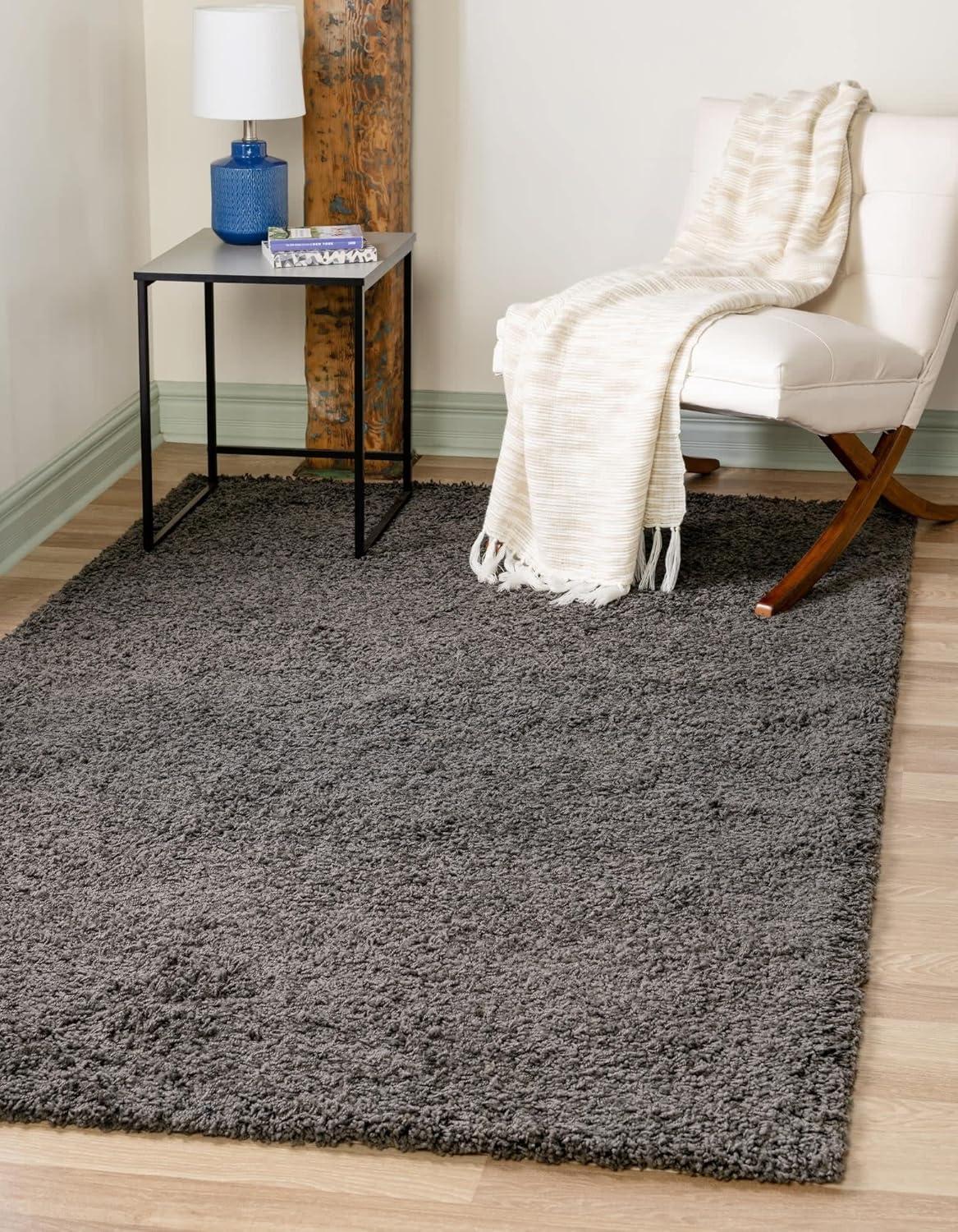 Unique Loom Solid Shag Solid Indoor Woven Area Rug