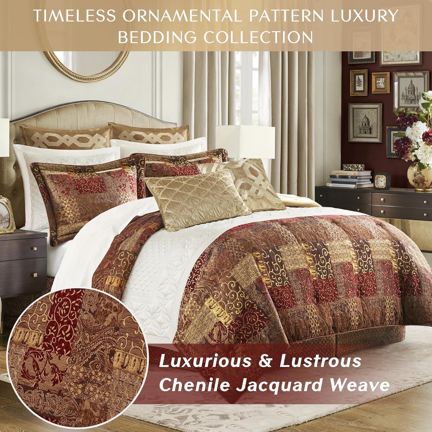 Croscill Croscill Galleria 4 Piece Chenille Jacquard Comforter Set