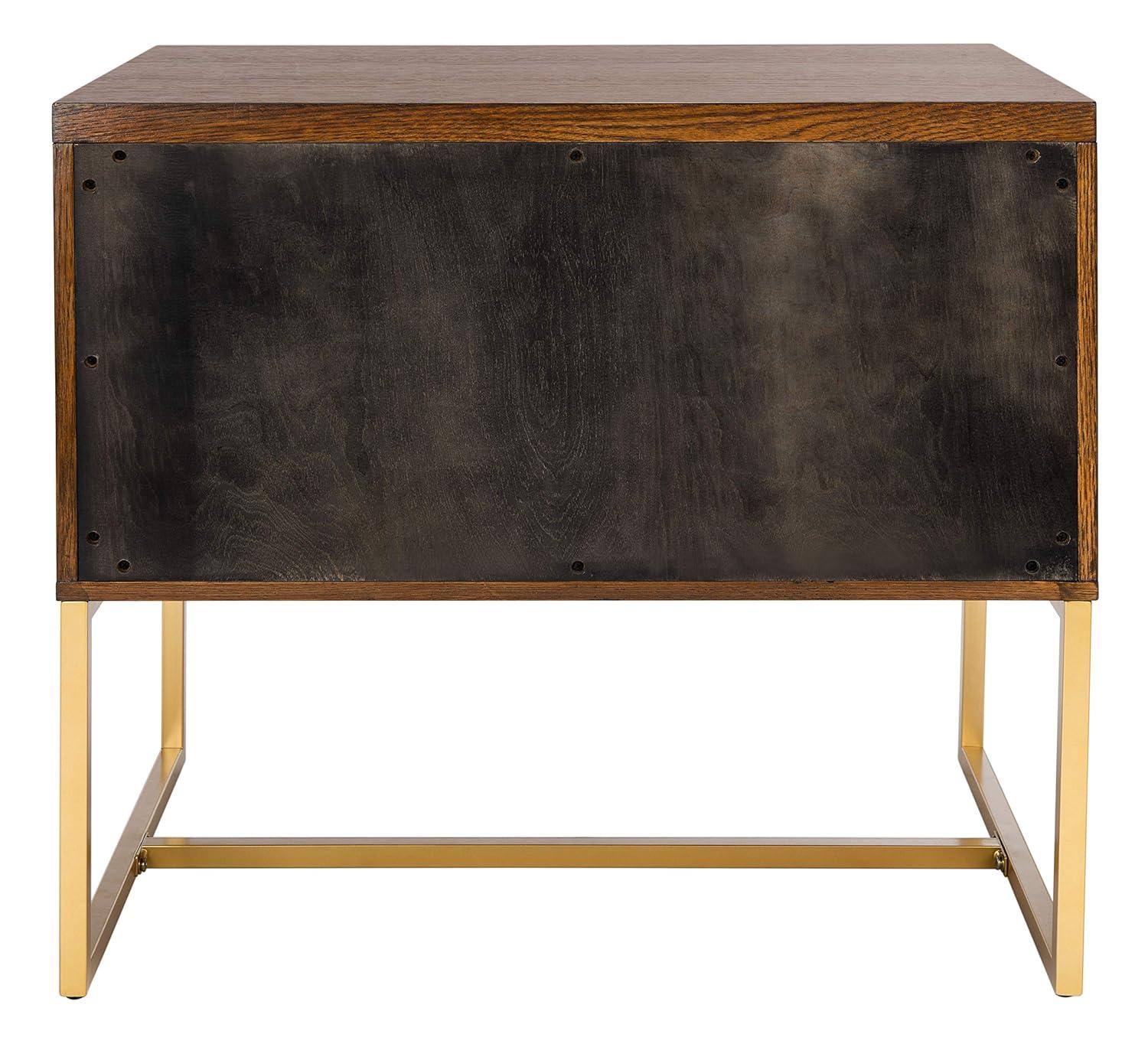 Estelle Nightstand - FOX6262 - Walnut - Safavieh Couture