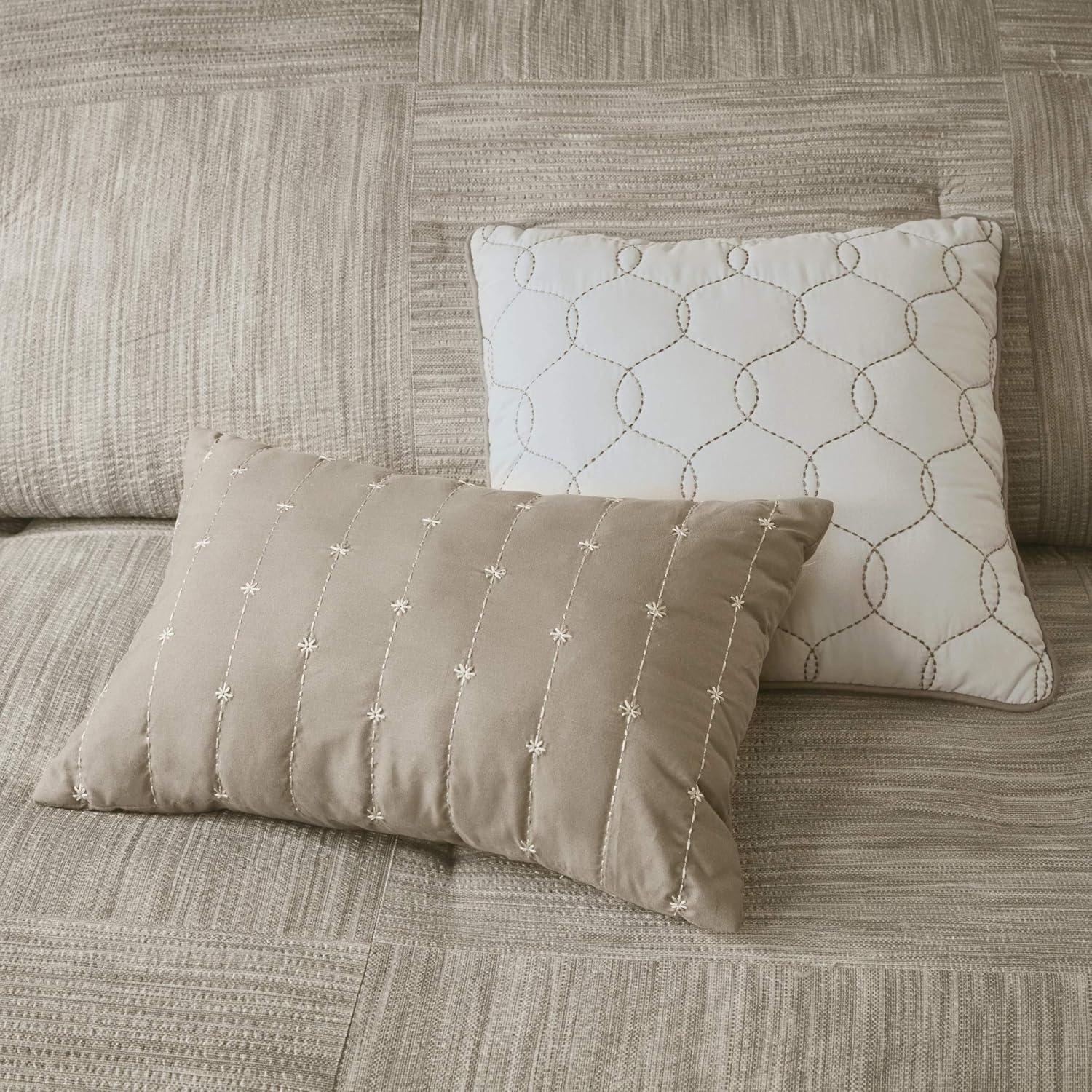 Madison Park Walter 7 Piece Printed Weave Seersucker Comforter Set